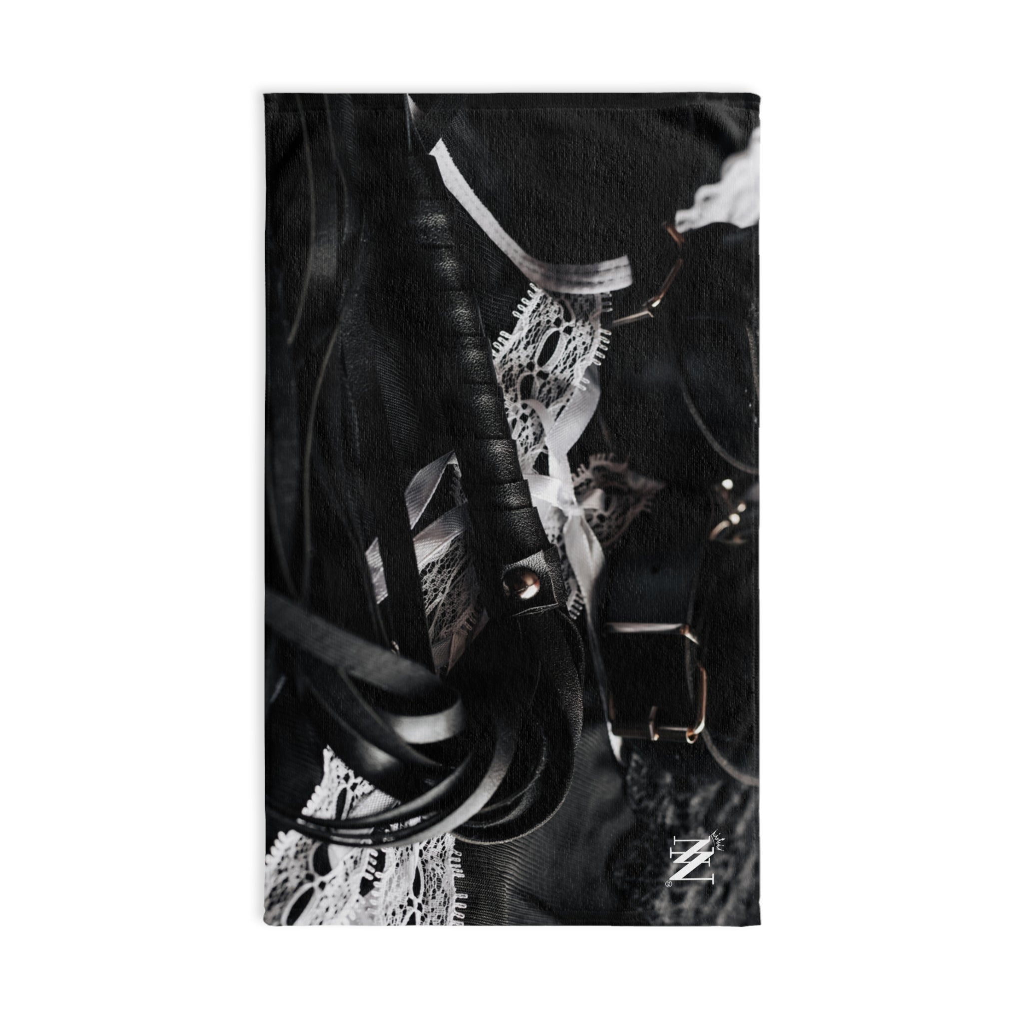 KInky Leather & White Lace | Mix & Match Original Fun-Flirty Lovers’ Towels