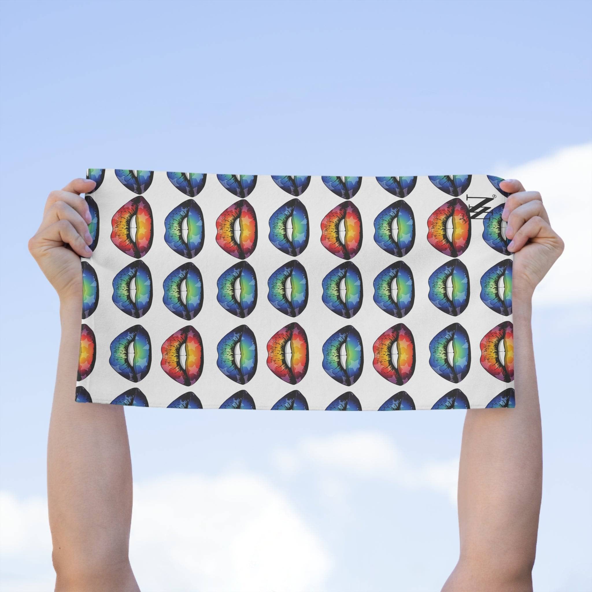 Kiss Me Blue | Mix & Match Soft Fun-Flirty Lovers’ Towels