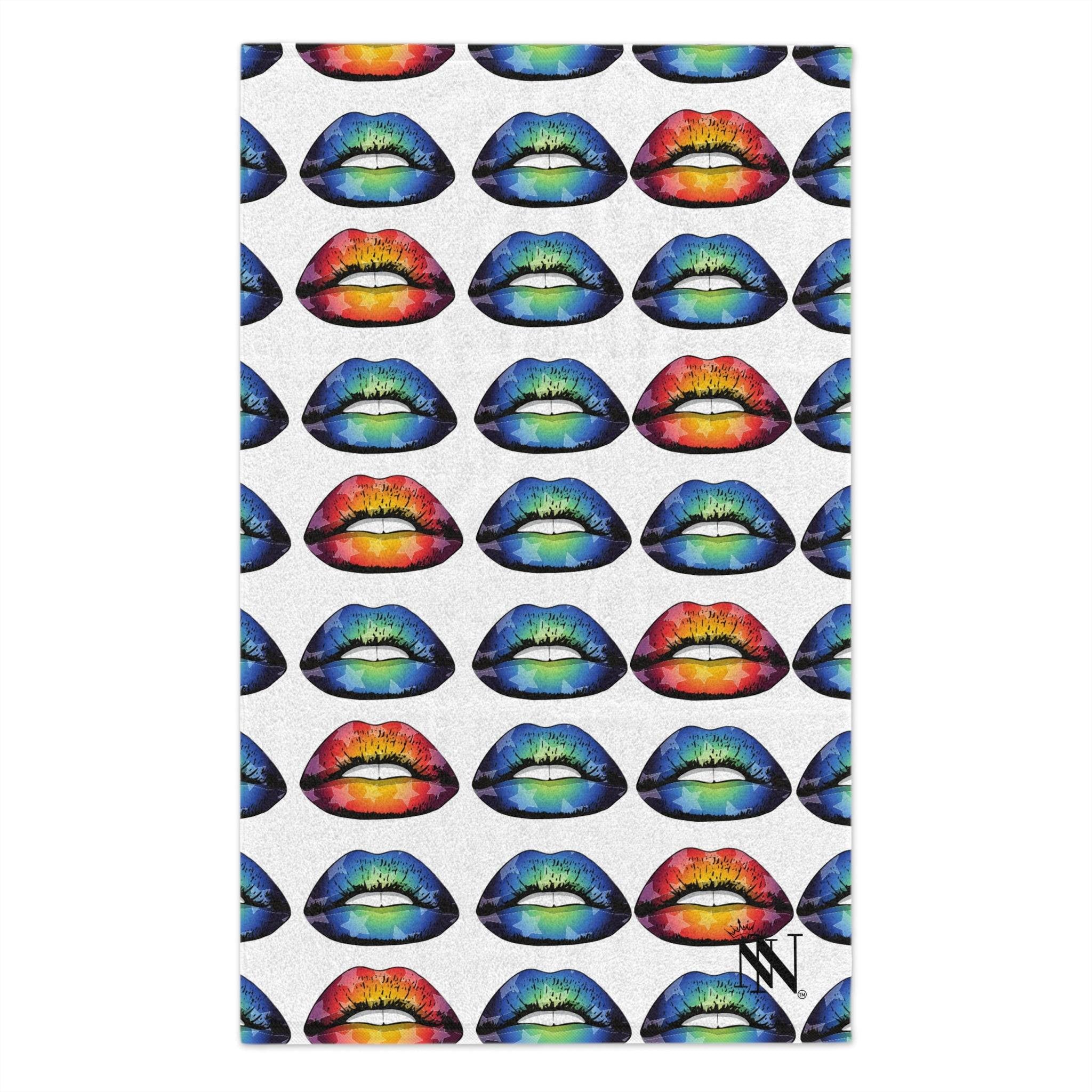 Kiss Me Blue | Mix & Match Soft Fun-Flirty Lovers’ Towels