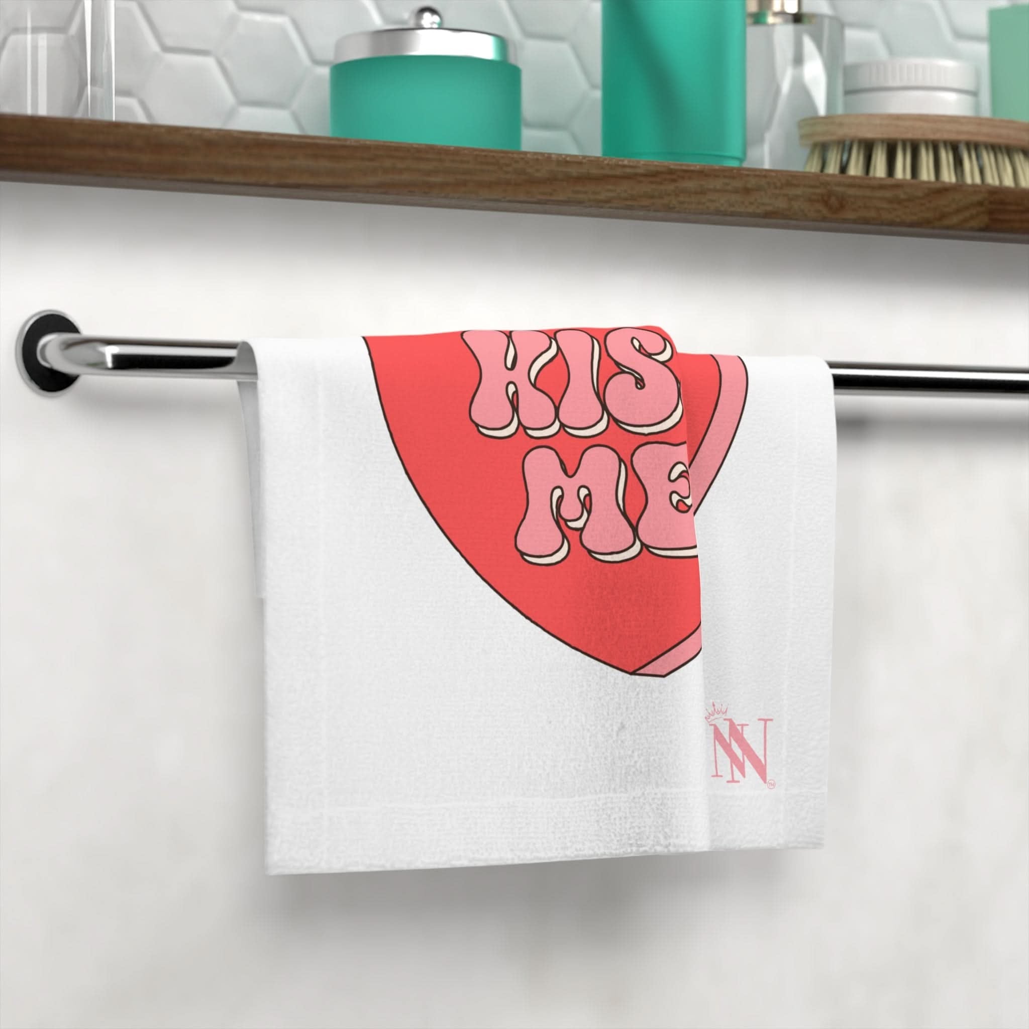 Kiss Me Candy Heart | Mix & Match Lils’ Fun-Flirty Lovers’ Towels