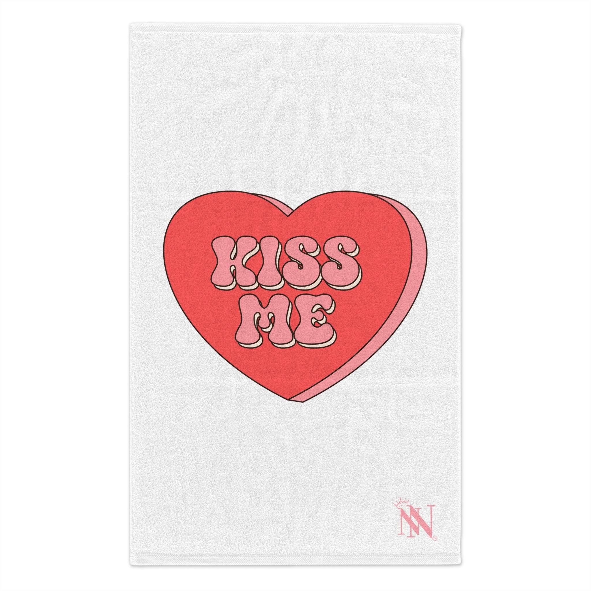 Kiss Me Candy Heart | Mix & Match Soft Fun-Flirty Lovers’ Towels