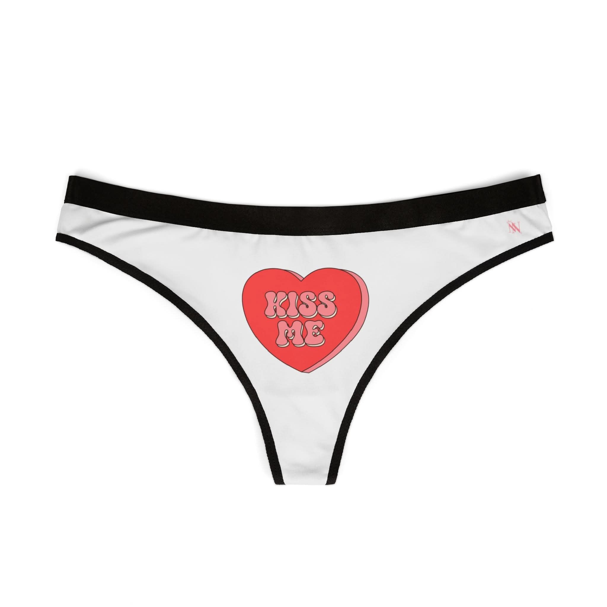 Kiss Me Candy Heart Mix Match Women’s Thong Sex Panties | Playful Gifts