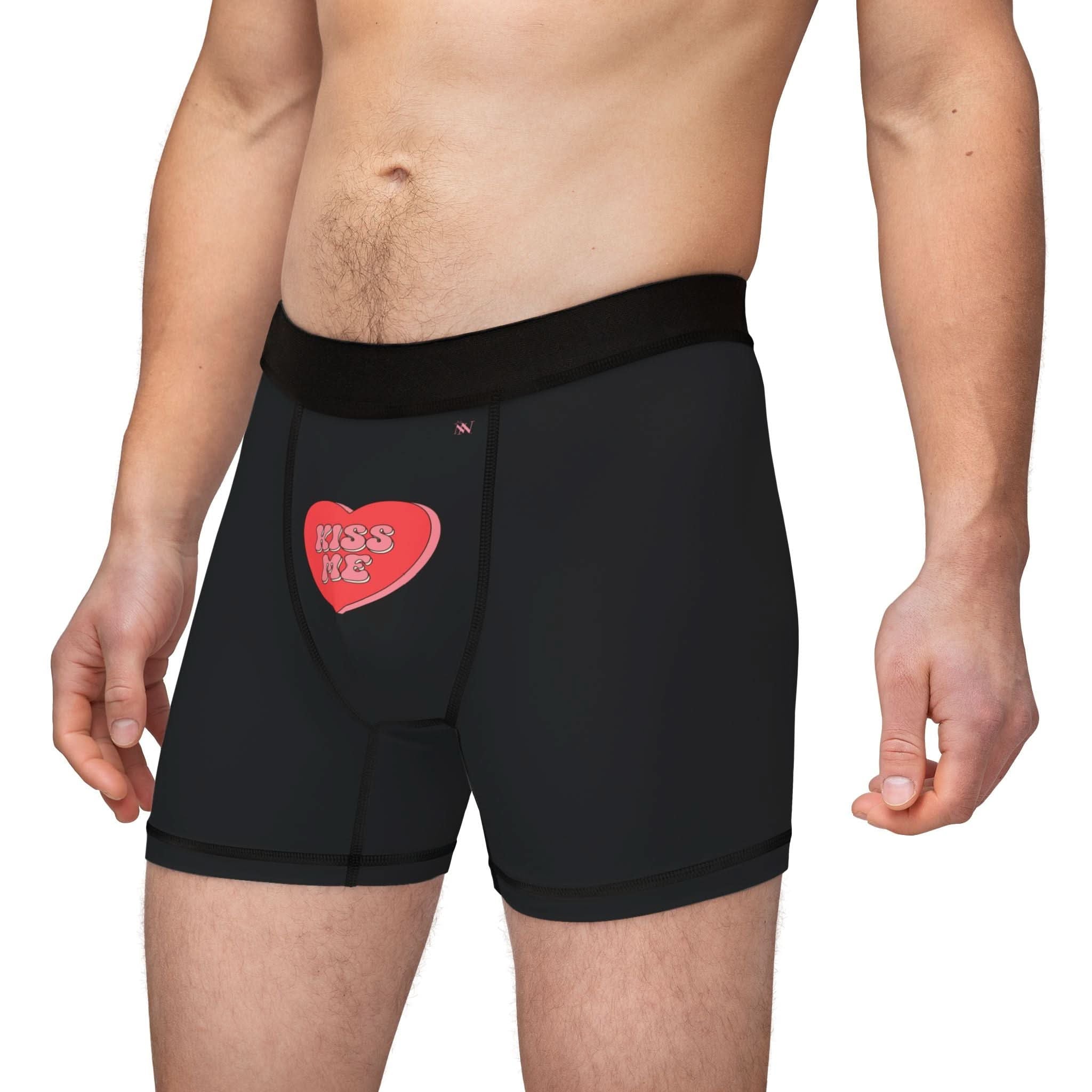 Kiss Me Candy Hearts | Mix & Match Fun-Flirty Lovers’ Boxer Briefs