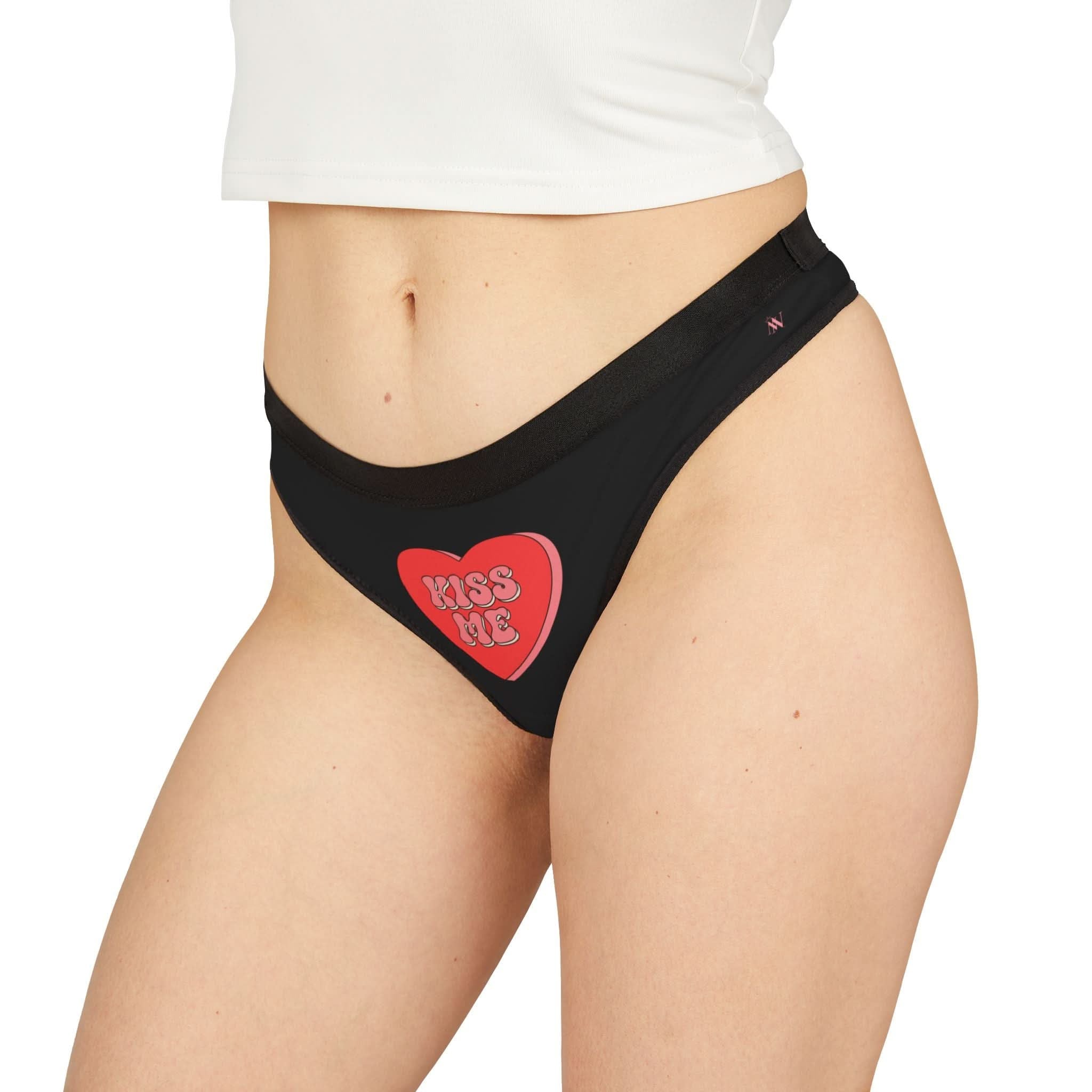 Kiss Me Candy Hearts Mix Match Women’s Thong Sex Panties | Playful Gifts