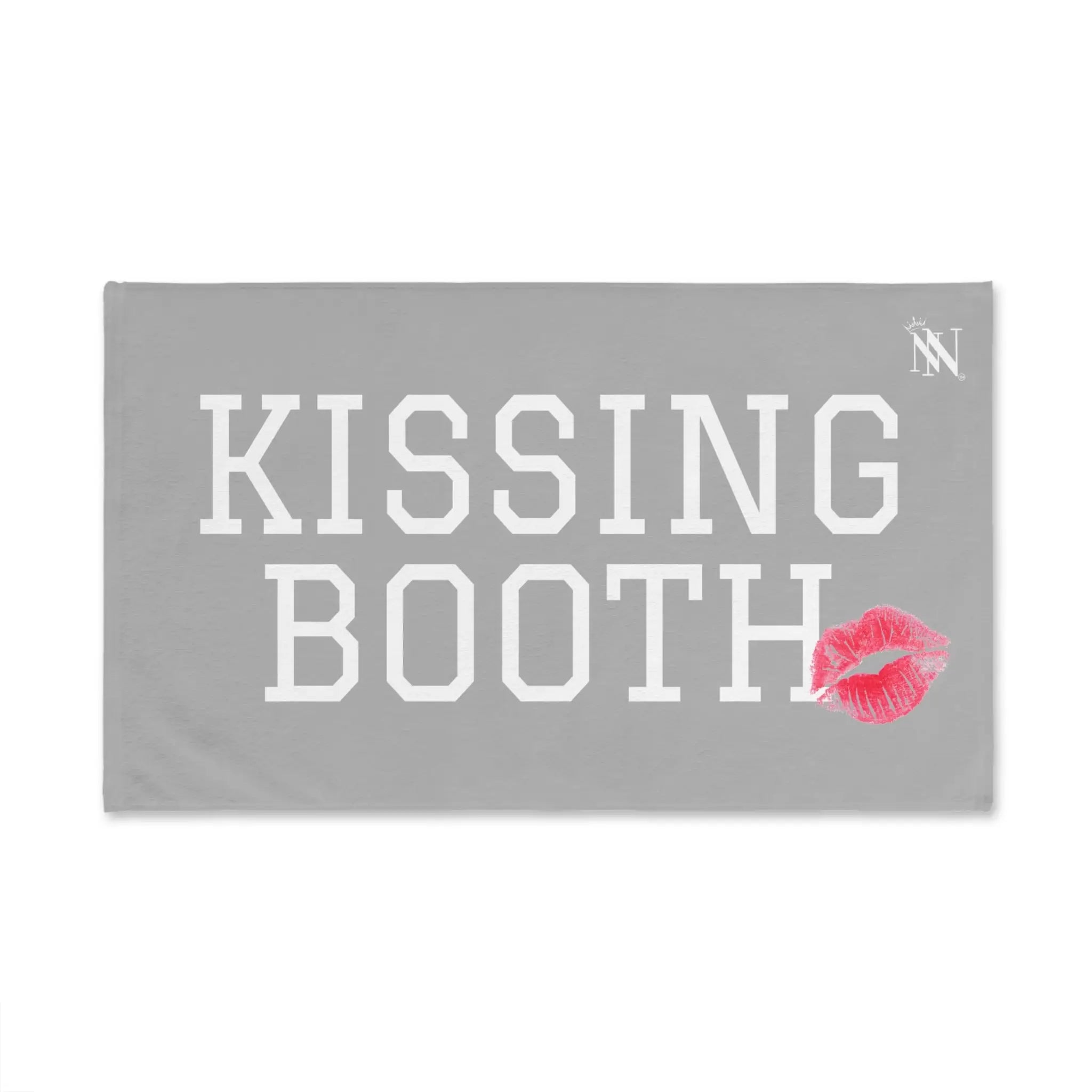 Kissing Booth Kiss Light Grey | Mix & Match Soft Fun-Flirty Lovers’ Towels