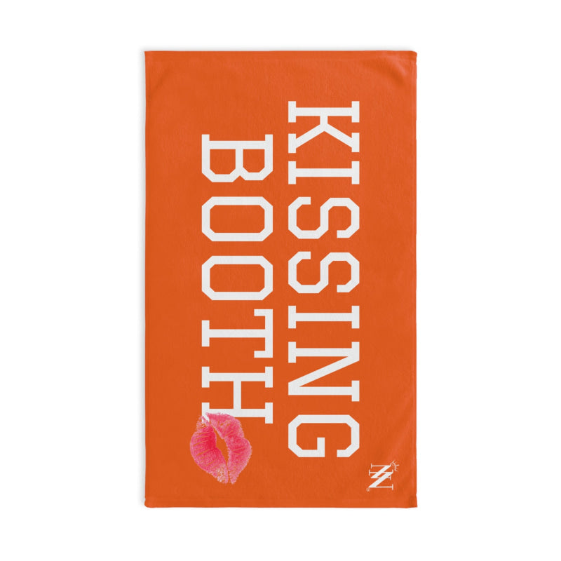 Kissing Booth Kiss Orange | Mix & Match Soft Fun-Flirty Lovers’ Towels