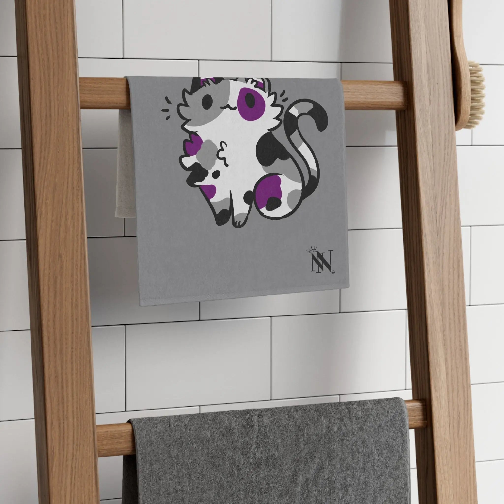Kitty Kitty Grey | Mix & Match Soft Fun-Flirty Lovers’ Towels