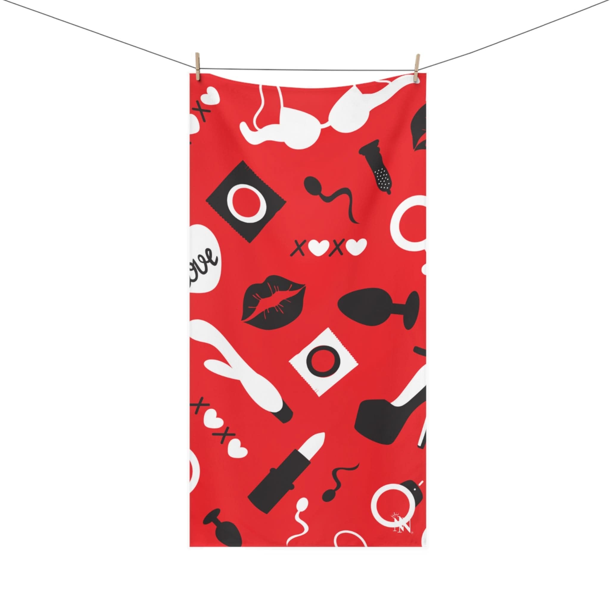 Lady in Red | Mix & Match Naughty XL Fun-Flirty Lovers’ Towels