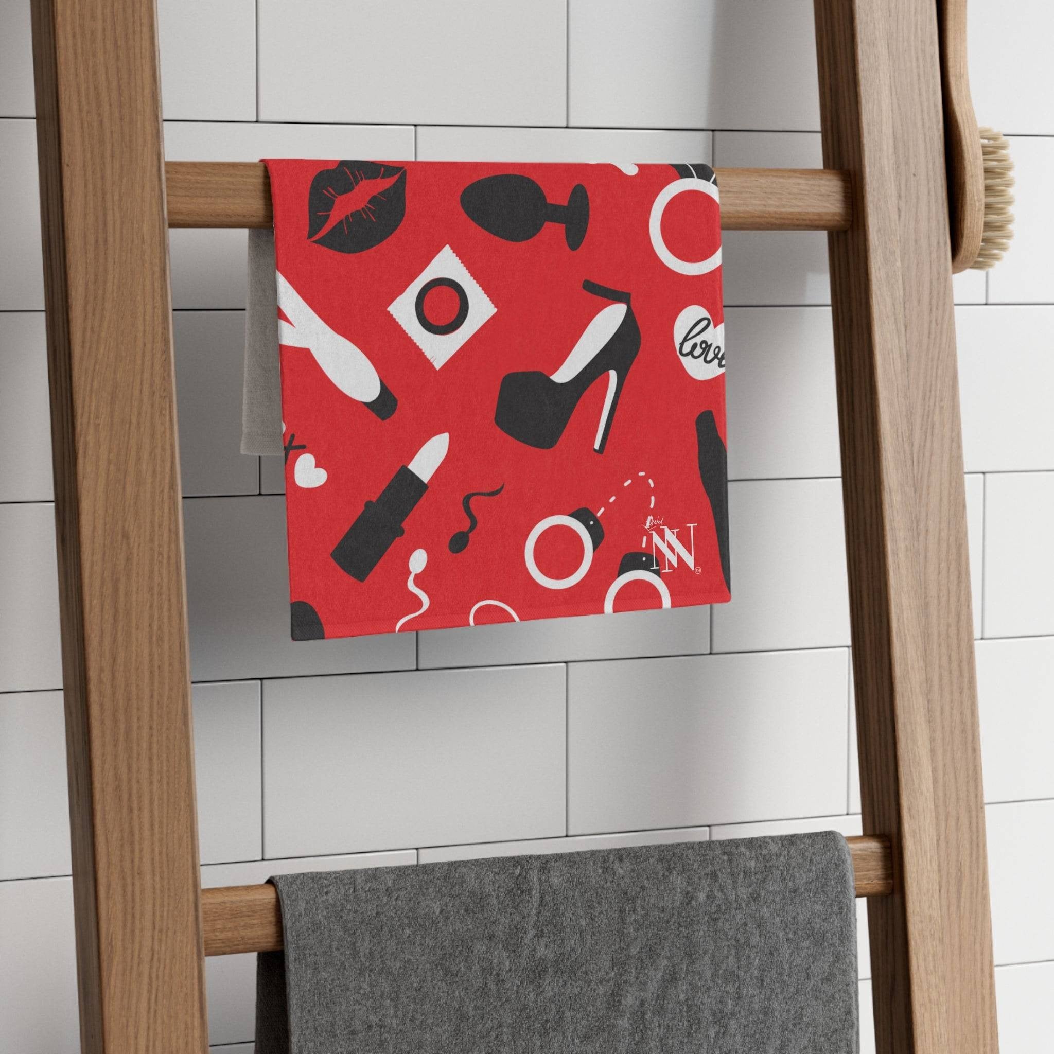 Lady in Red | Mix & Match Soft Fun-Flirty Lovers’ Towels