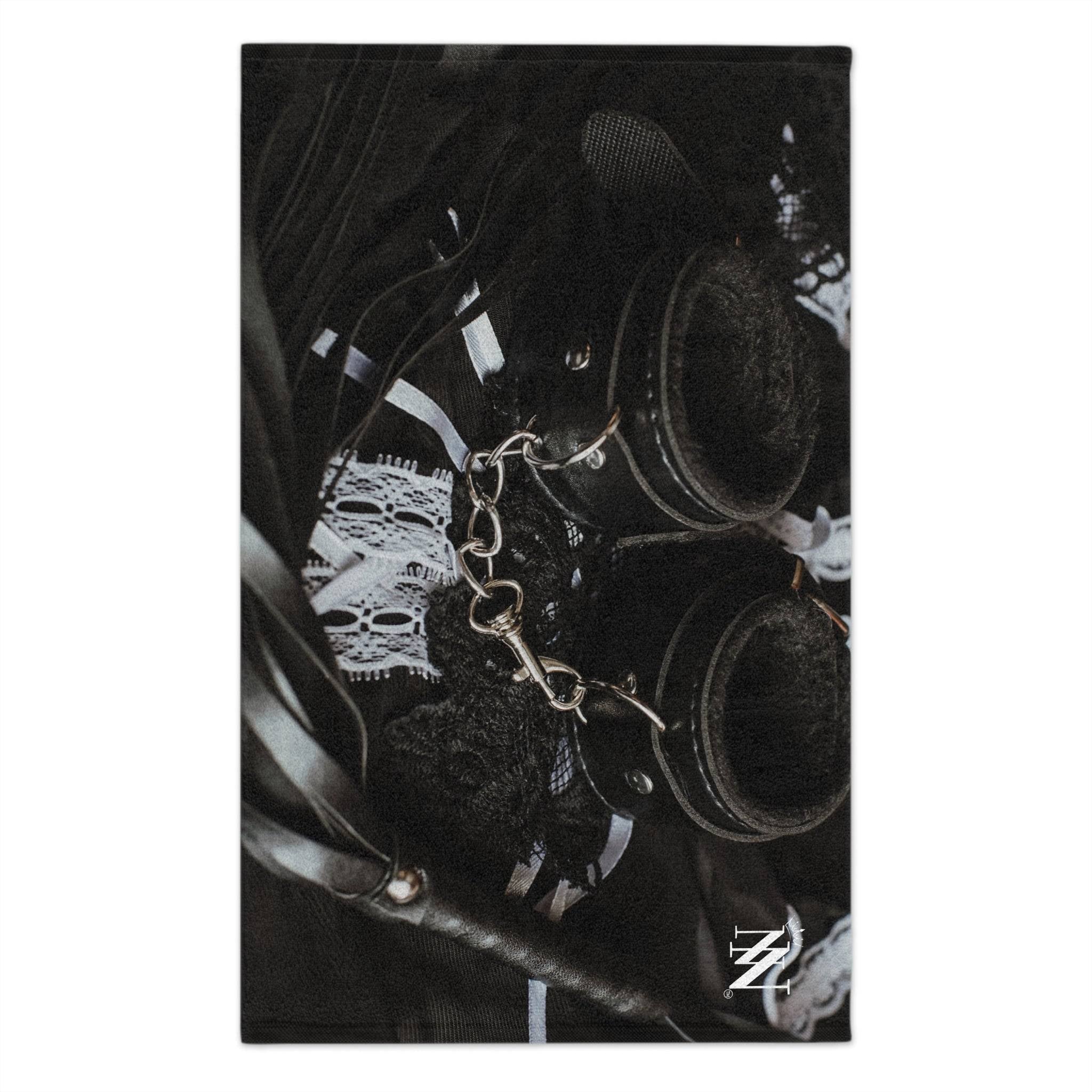 Leather & Lace Black | Mix & Match Soft Fun-Flirty Lovers’ Towels