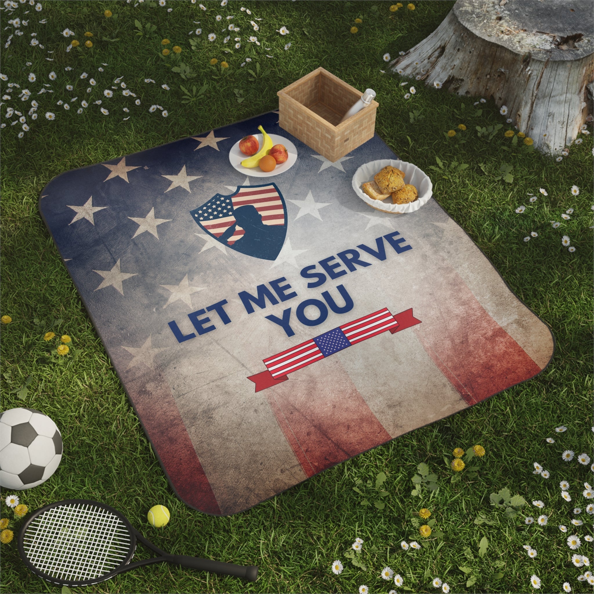 Let Me Serve You Veteran | Mix Match Fun-Flirty Lovers’ Water-Resistant Blankets