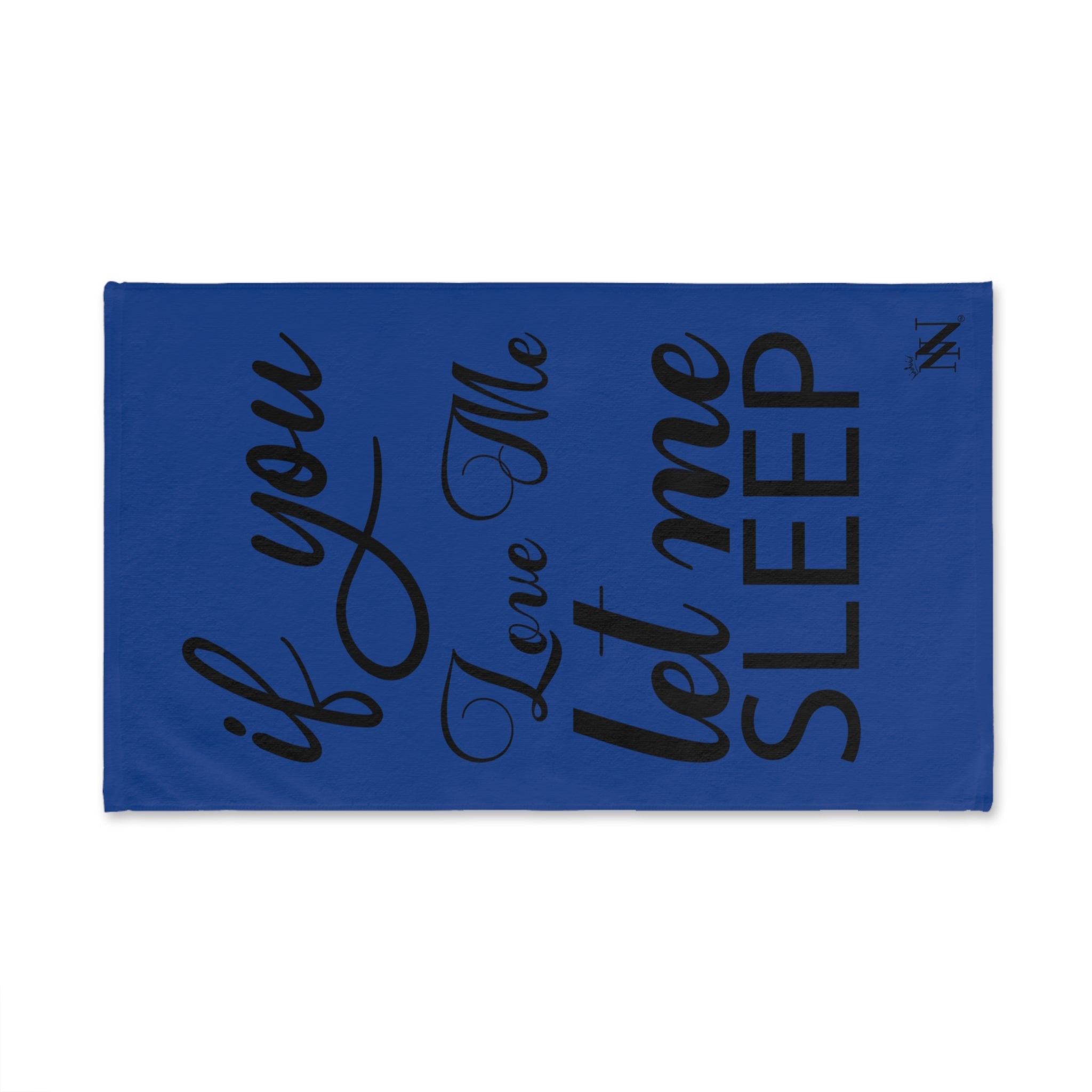 Let Me Sleep Blue | Mix & Match Fun-Flirty Lovers’ Towels