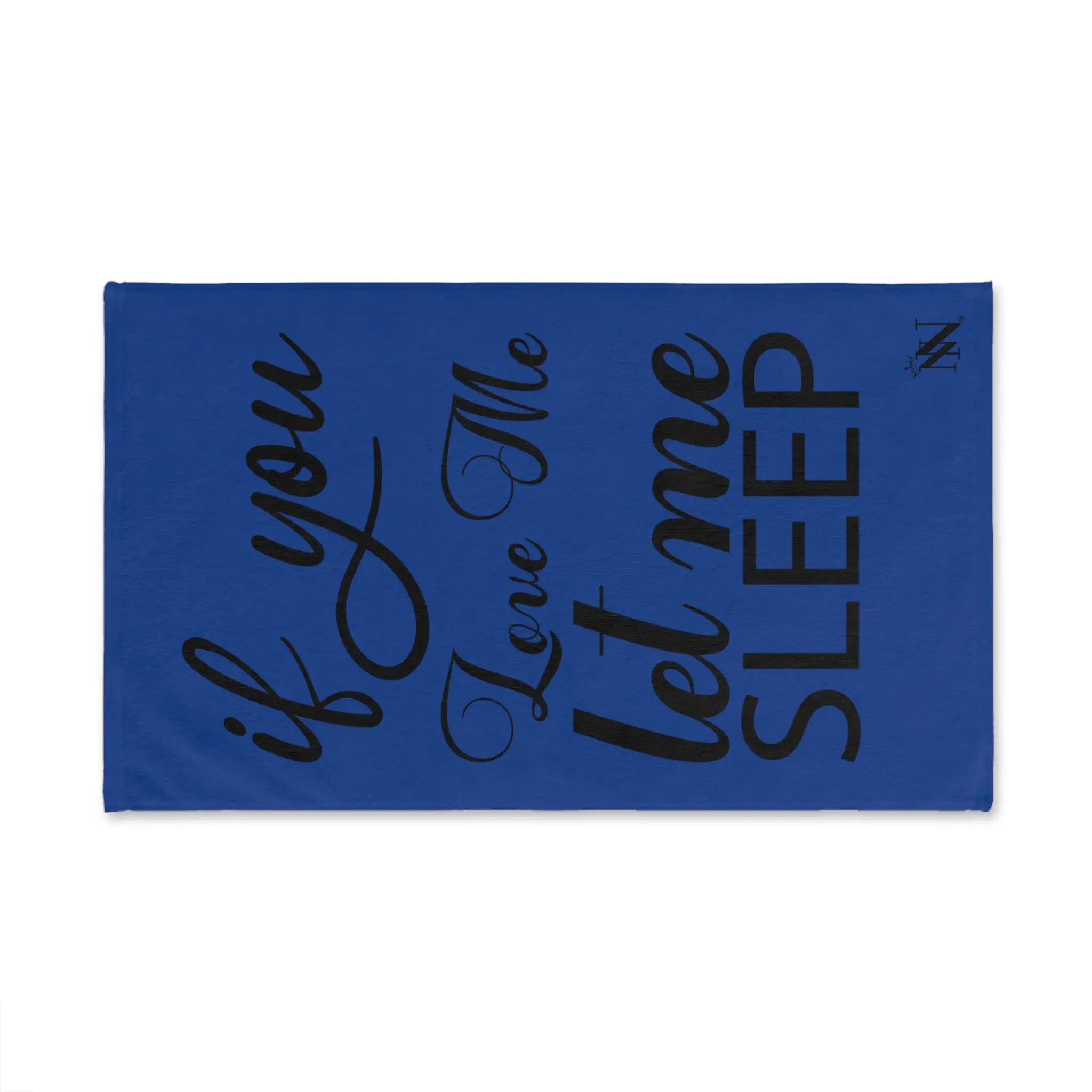 Let Me Sleep Blue | Mix & Match Fun-Flirty Lovers’ Towels