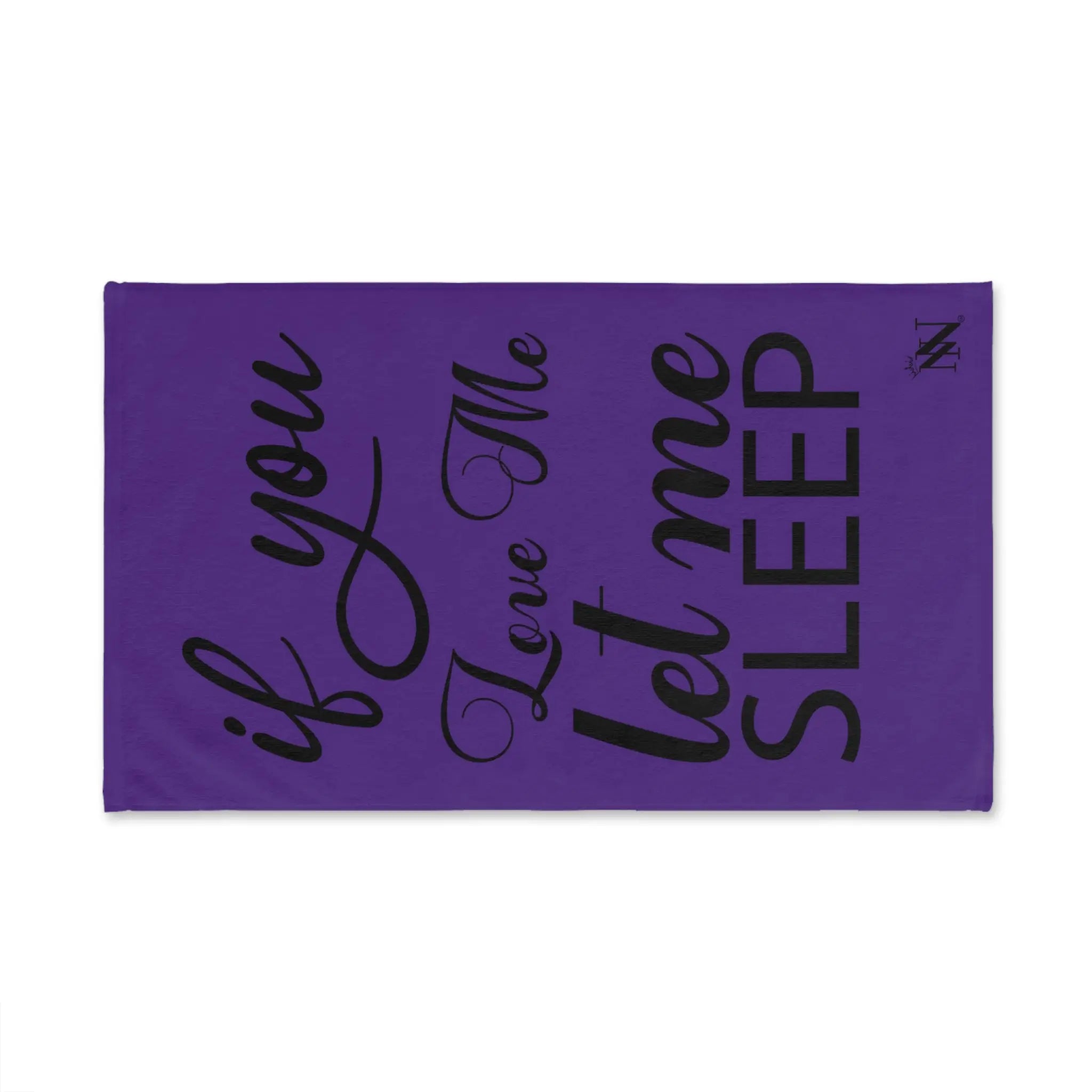 Let Me Sleep Purple | Mix & Match Fun-Flirty Lovers’ Towels