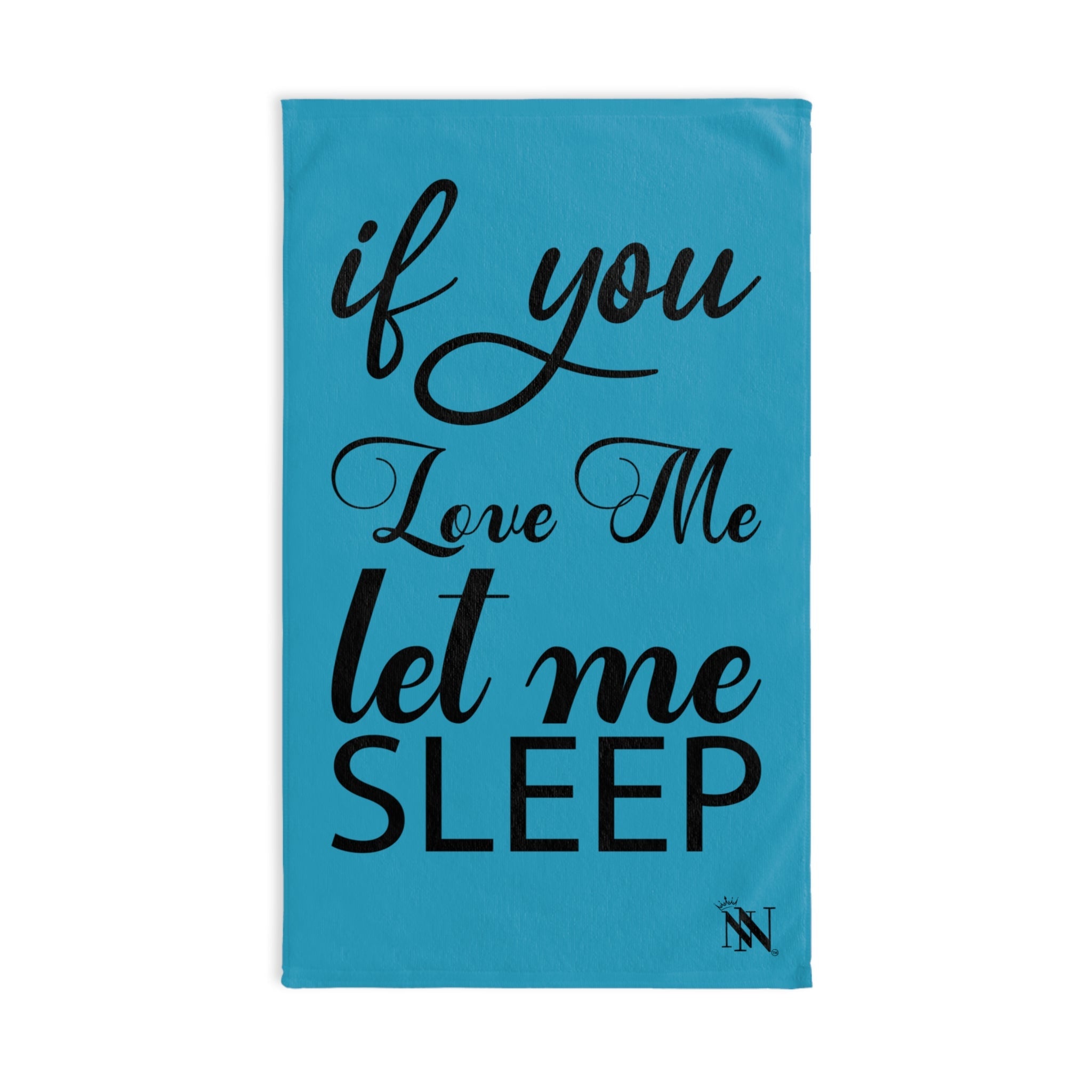 Let Me Sleep Turquoise | Mix & Match Fun-Flirty Lovers’ Towels