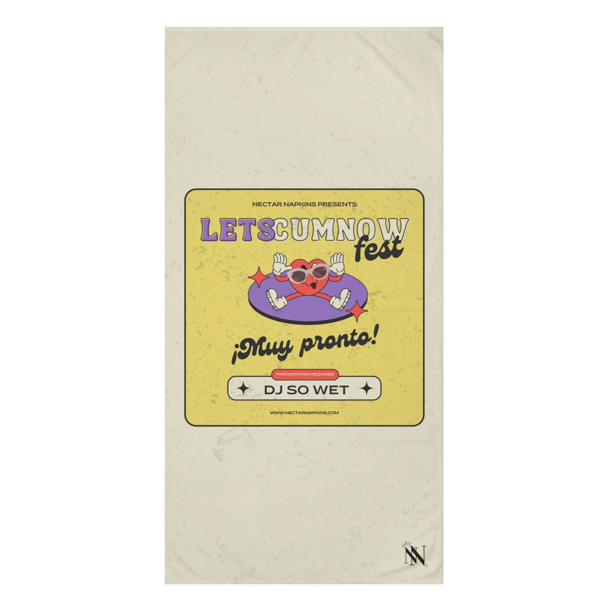 Letâs Cum Fest | Mix & Match Naughty XL Fun-Flirty Loversâ Towels