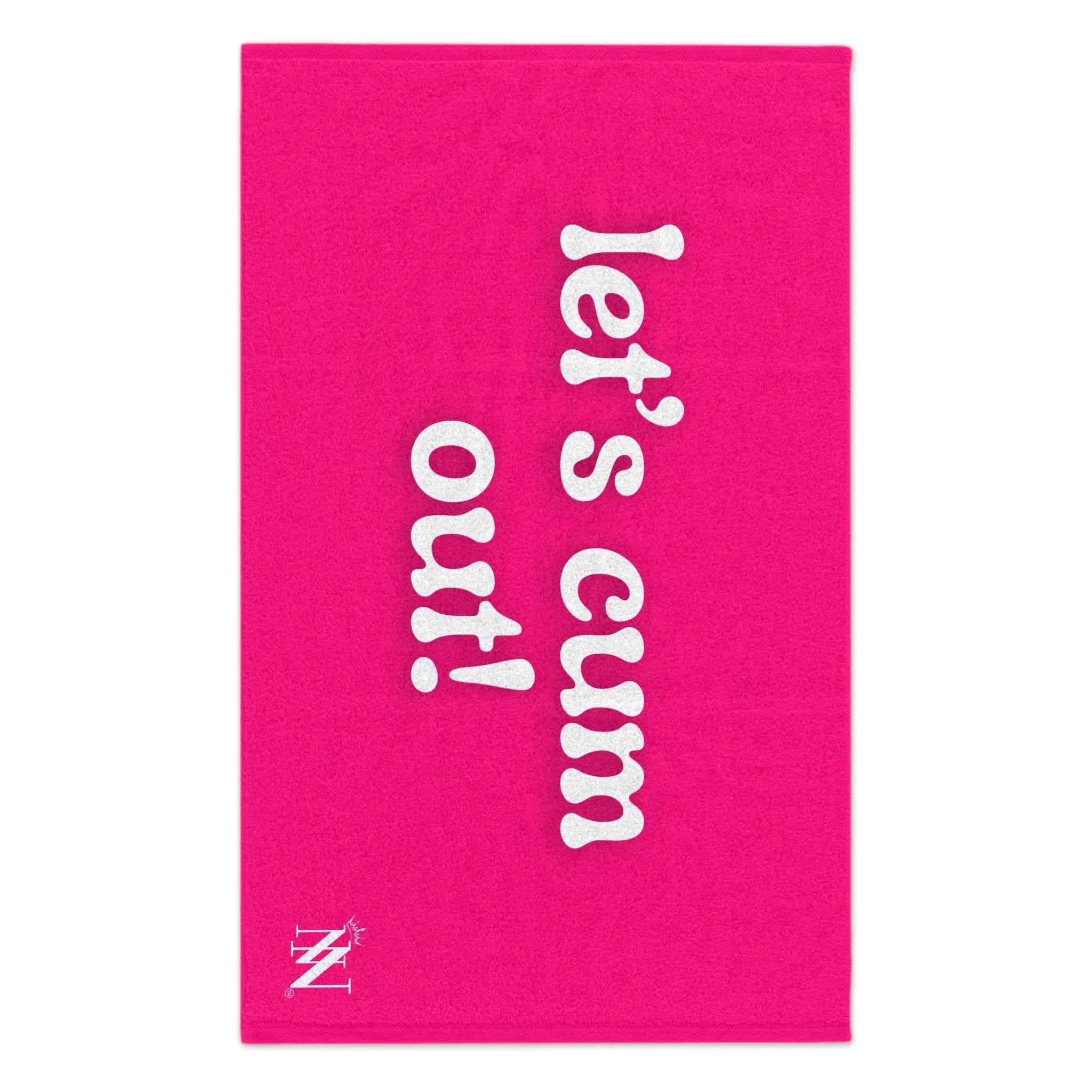 Let’s Cum Out! Pink Mix & Match Soft Sex Towels | Flirty Lovers’ Gifts