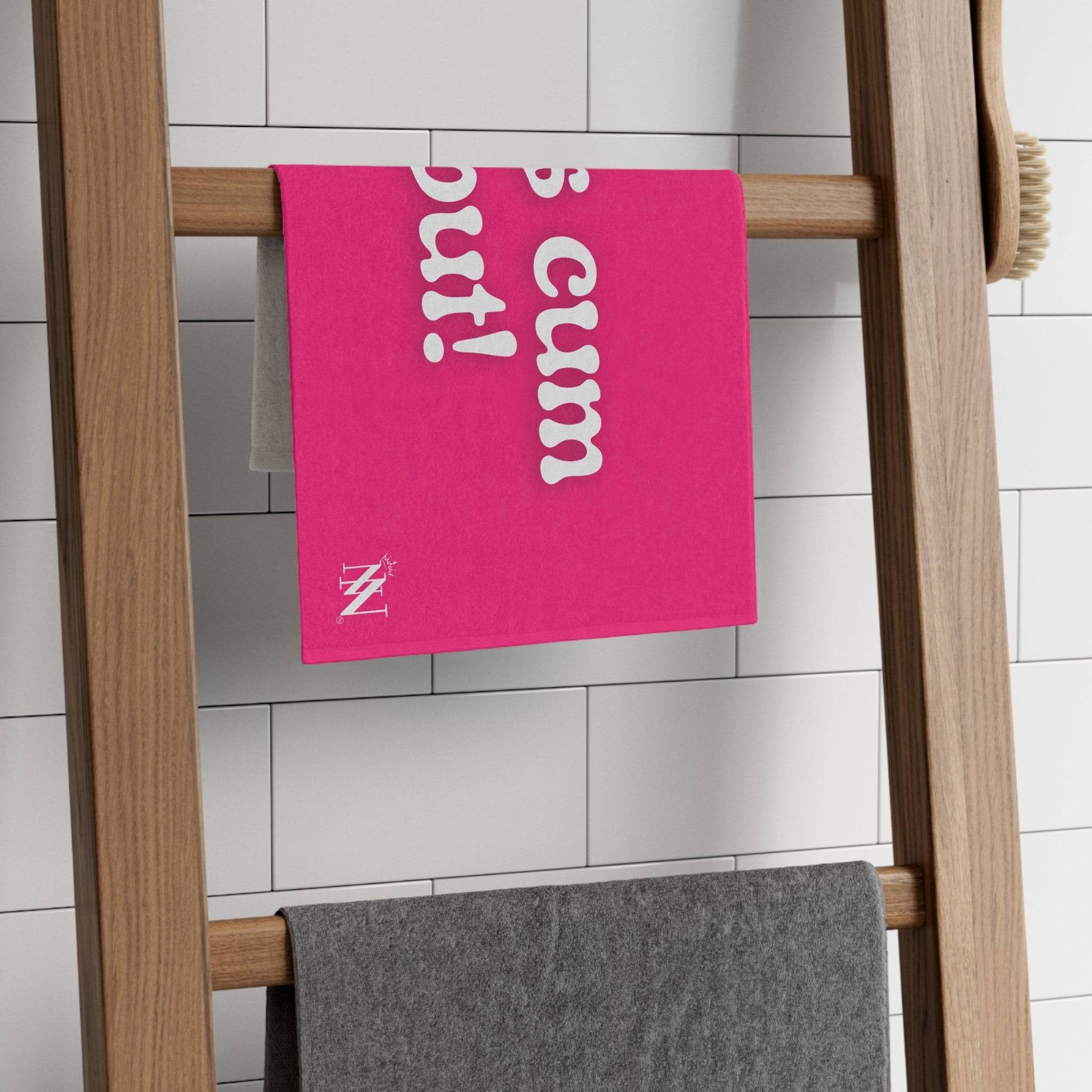 Let’s Cum Out! Pink Mix & Match Soft Sex Towels | Flirty Lovers’ Gifts