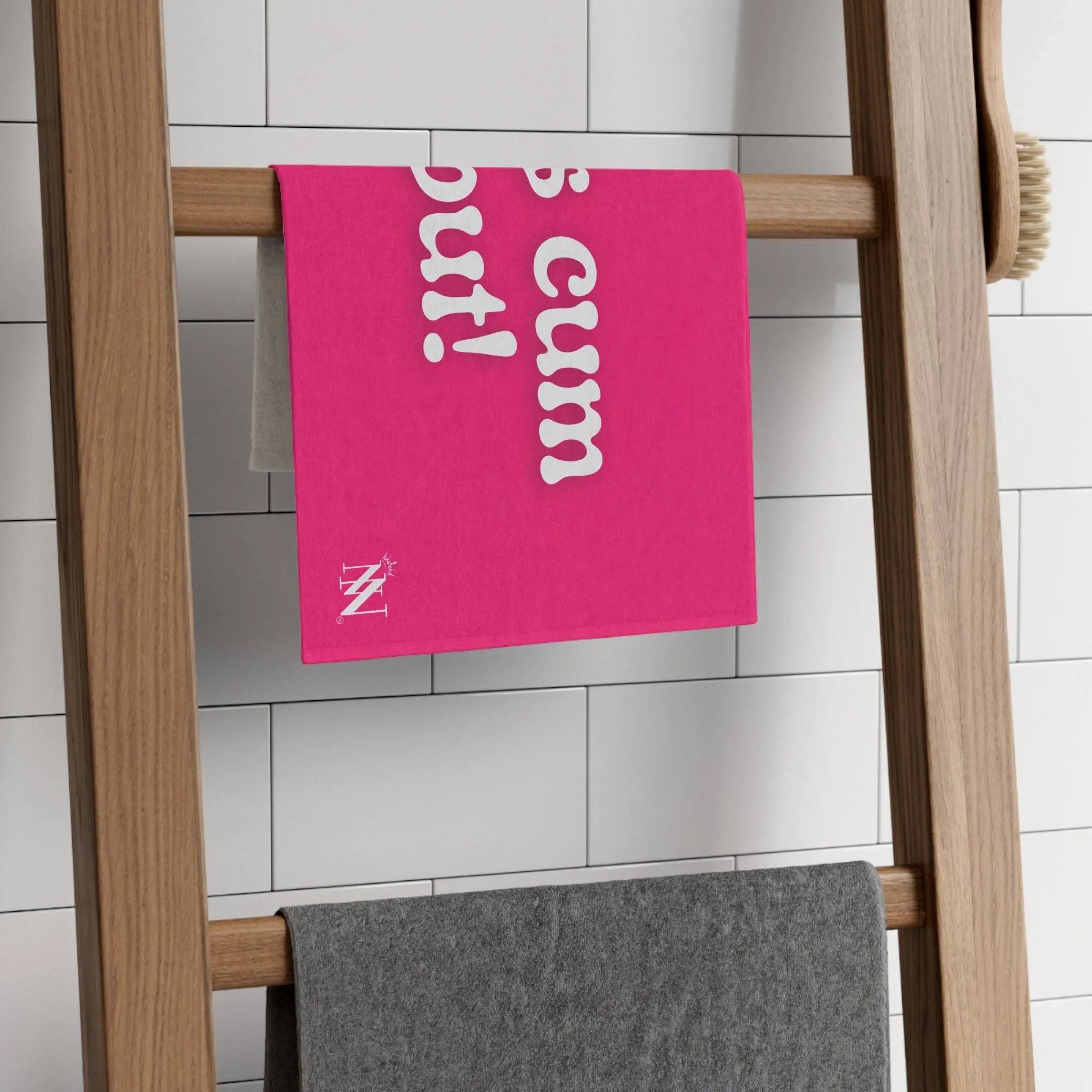 Let’s Cum Out! Pink Mix & Match Soft Sex Towels | Flirty Lovers’ Gifts