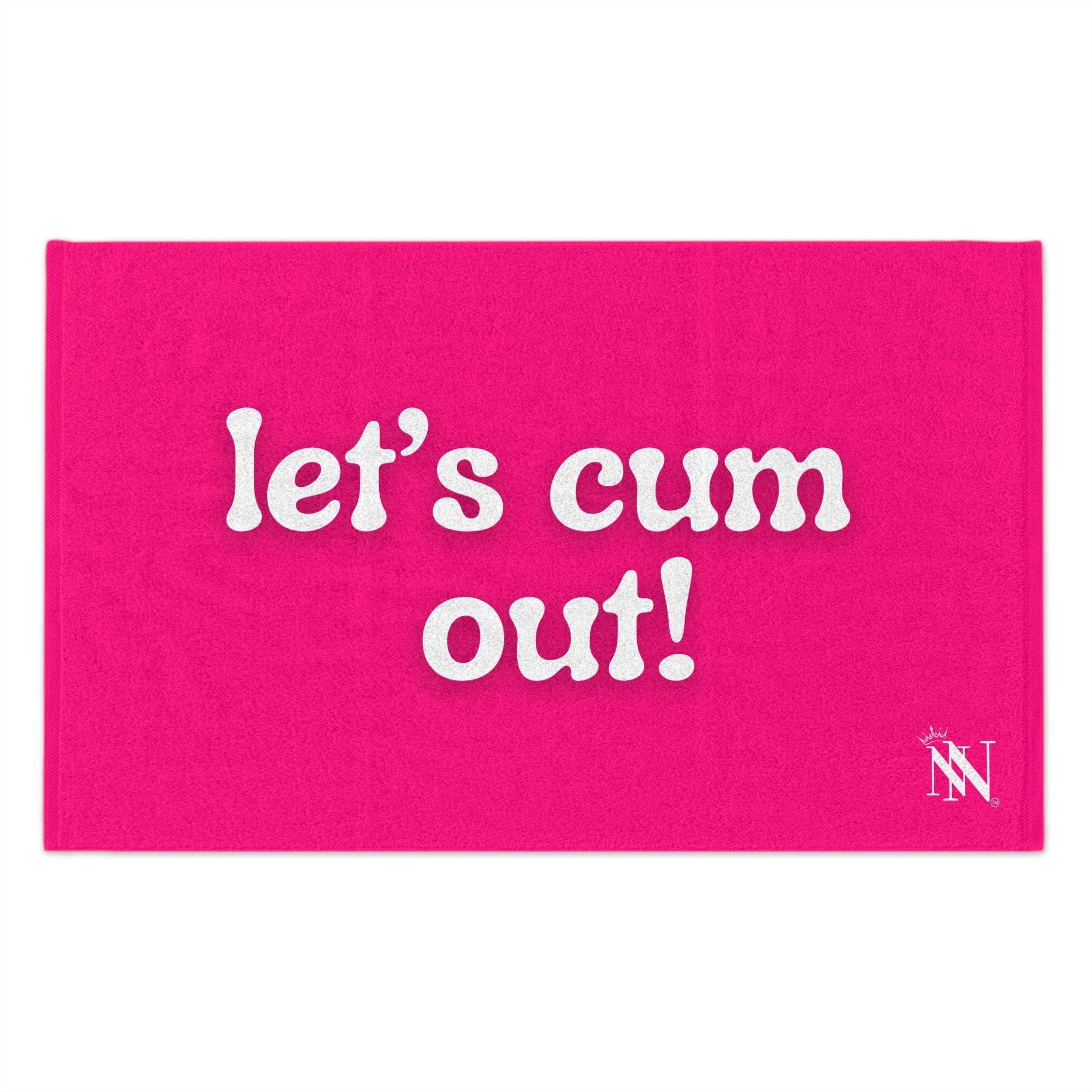 Let’s Cum Out! Pink Mix & Match Soft Sex Towels | Flirty Lovers’ Gifts