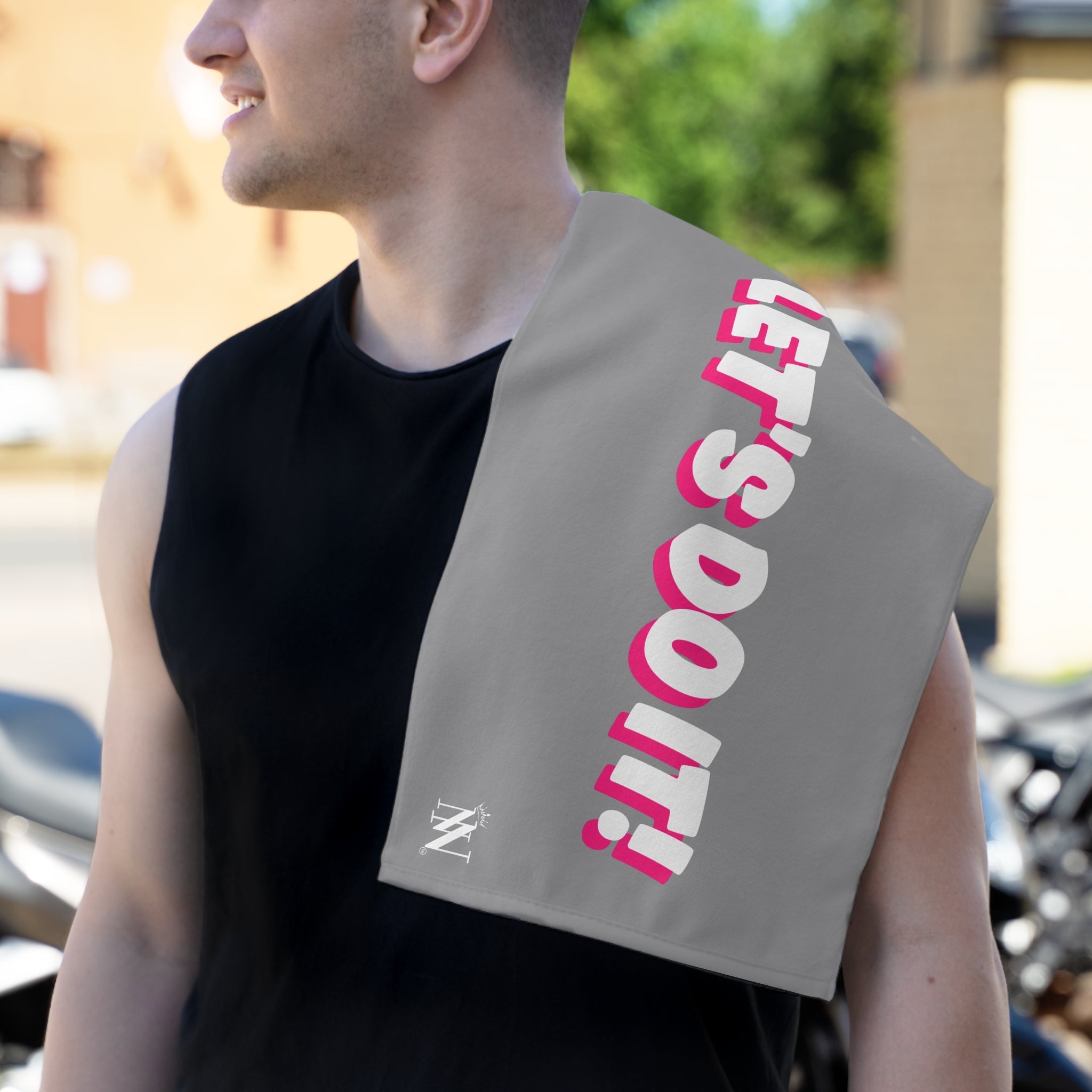 Let’s Do It! Grey | Mix & Match Soft Fun-Flirty Lovers’ Towels