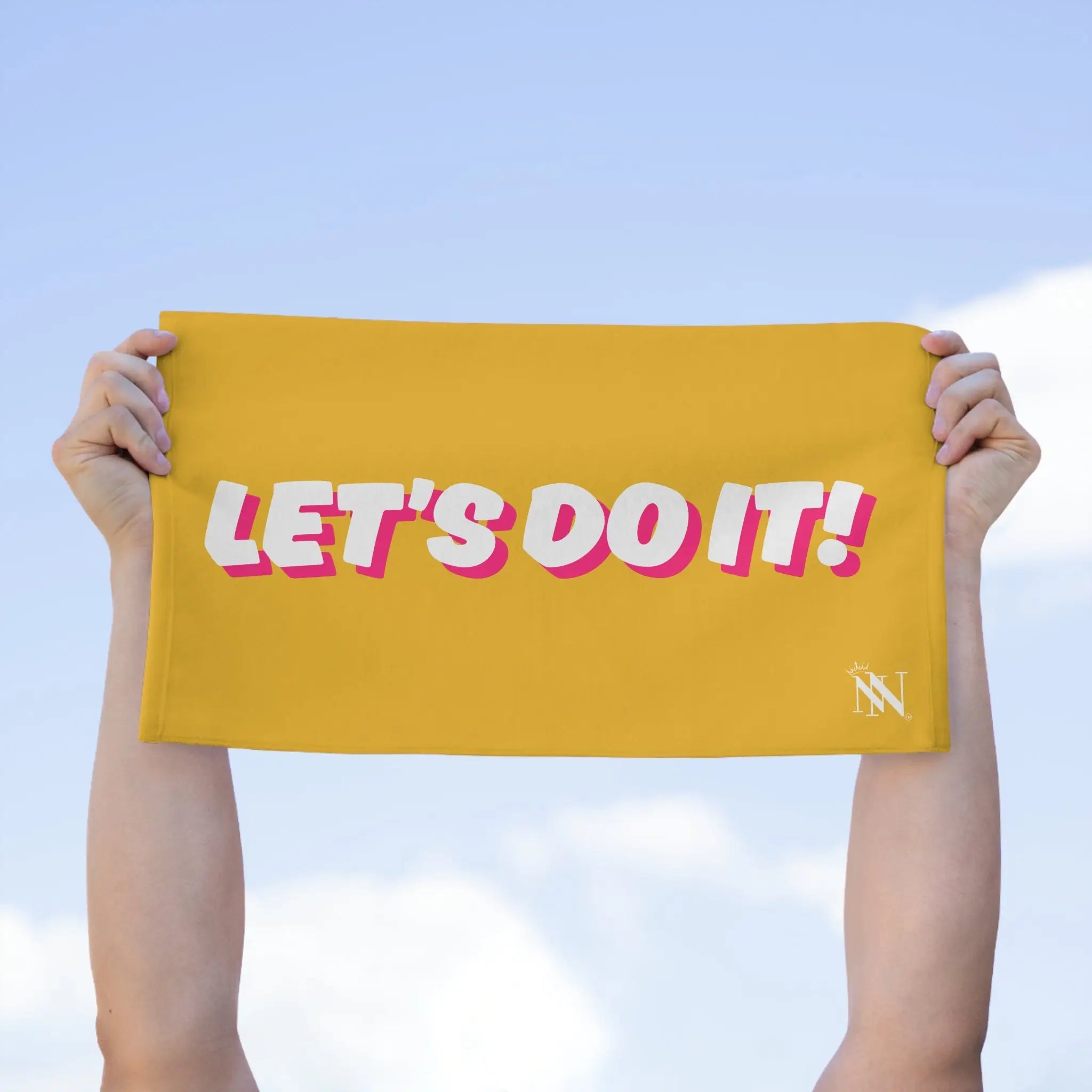 Let’s Do It! Yellow | Mix & Match Soft Fun-Flirty Lovers’ Towels