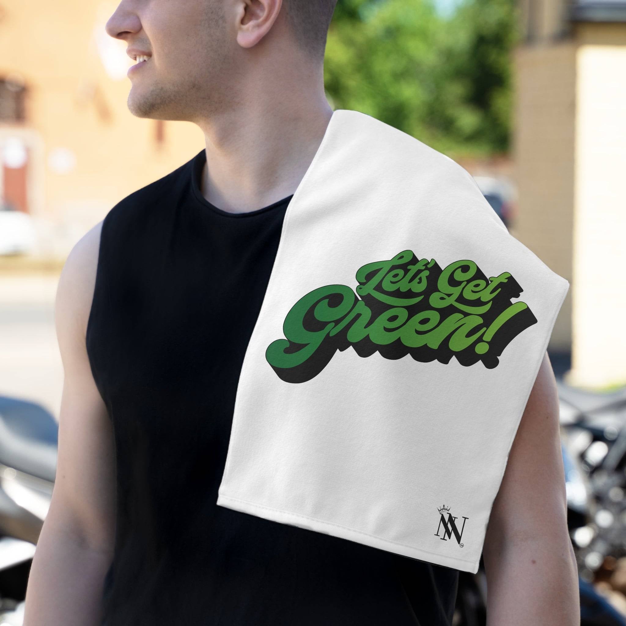 Let’s Get Green White | Mix & Match Soft Sex Towels | Flirty Lovers’ Gifts