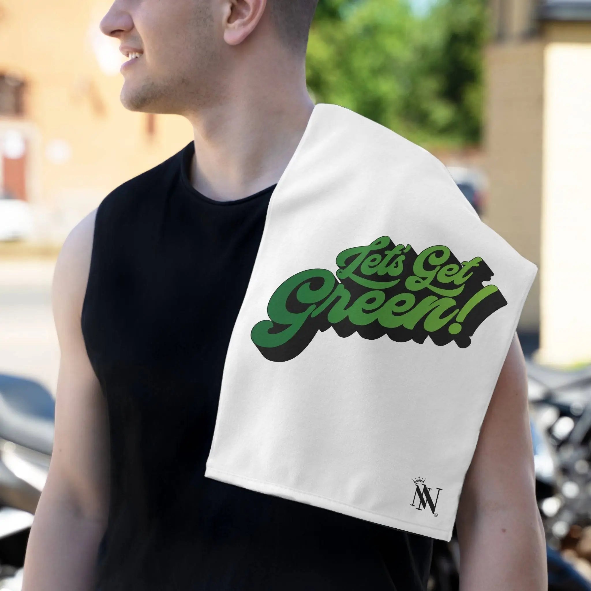 Let’s Get Green White | Mix & Match Soft Sex Towels | Flirty Lovers’ Gifts