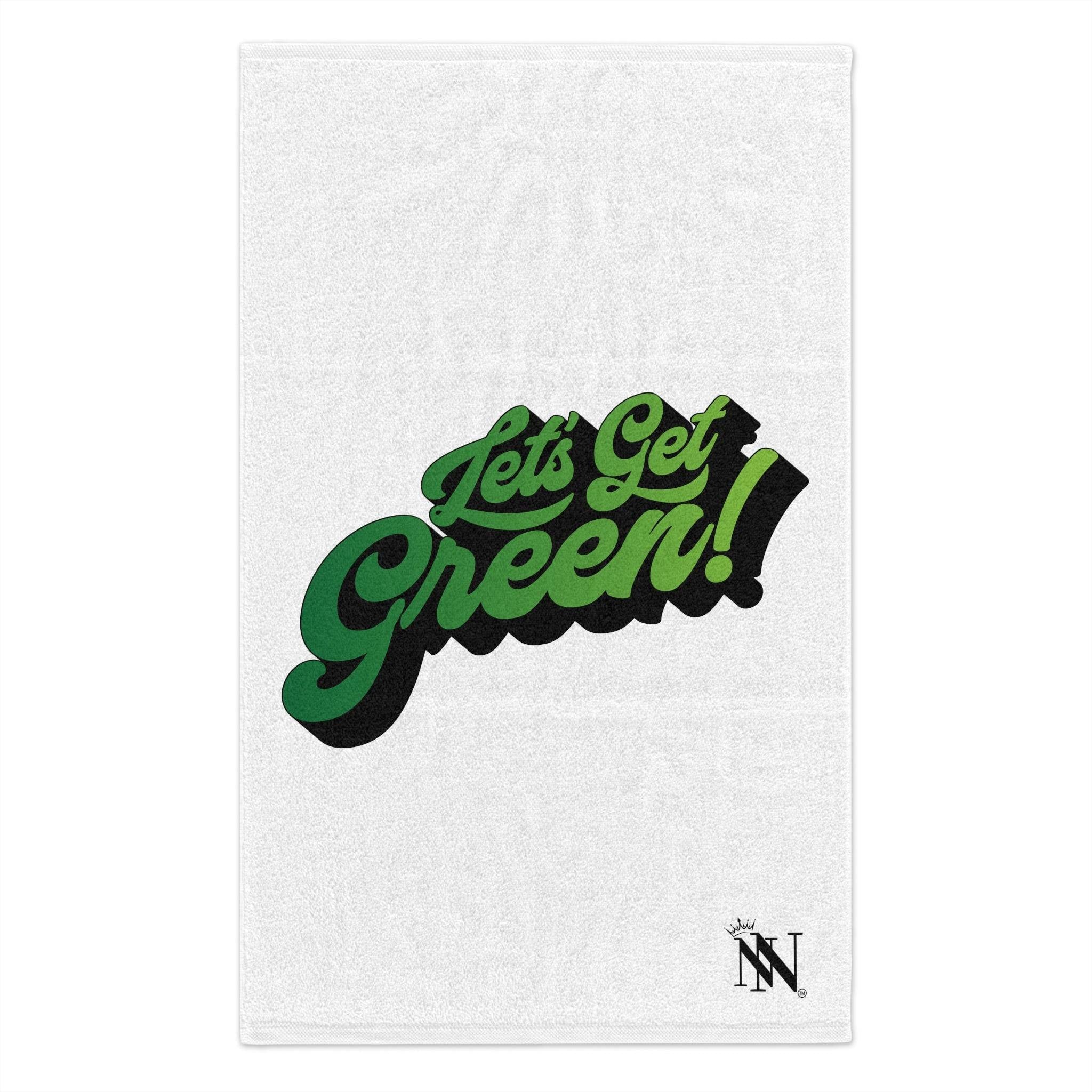 Let’s Get Green White | Mix & Match Soft Sex Towels | Flirty Lovers’ Gifts