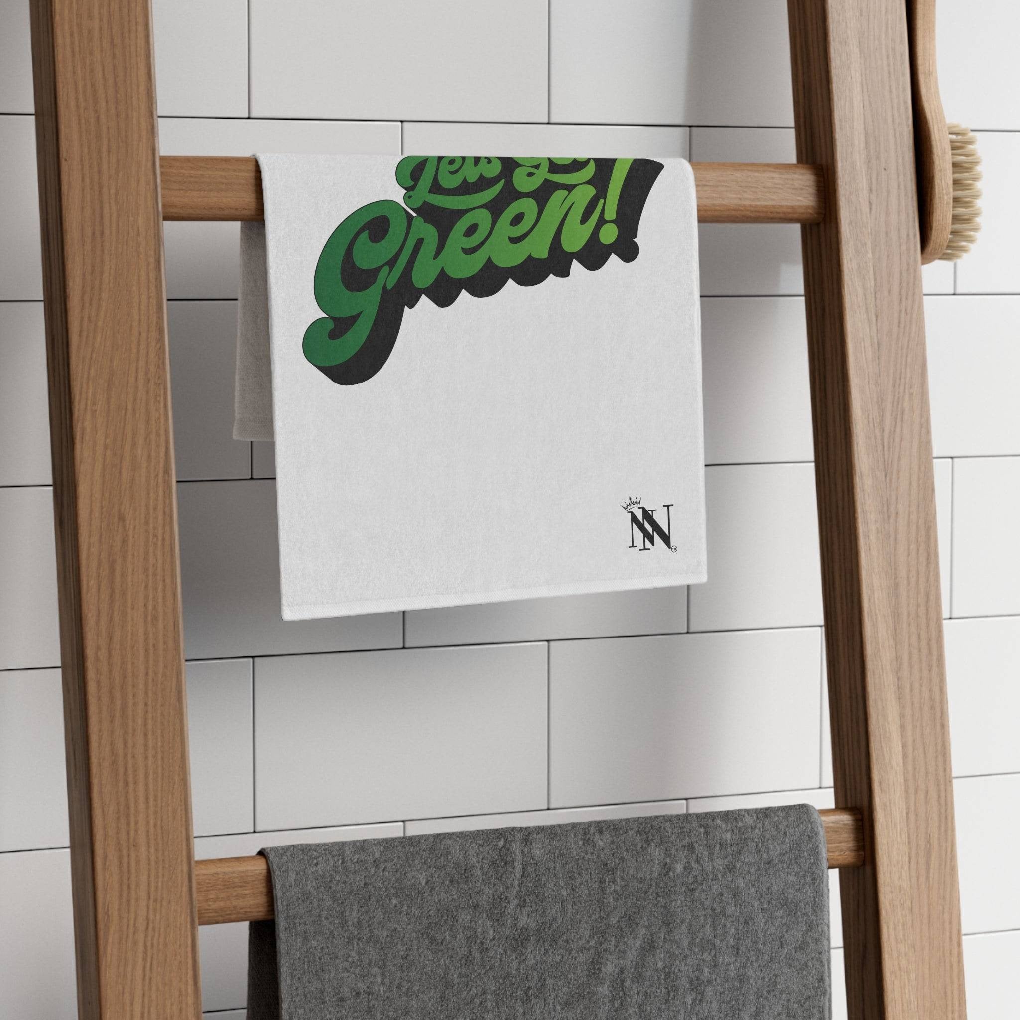 Let’s Get Green White | Mix & Match Soft Sex Towels | Flirty Lovers’ Gifts
