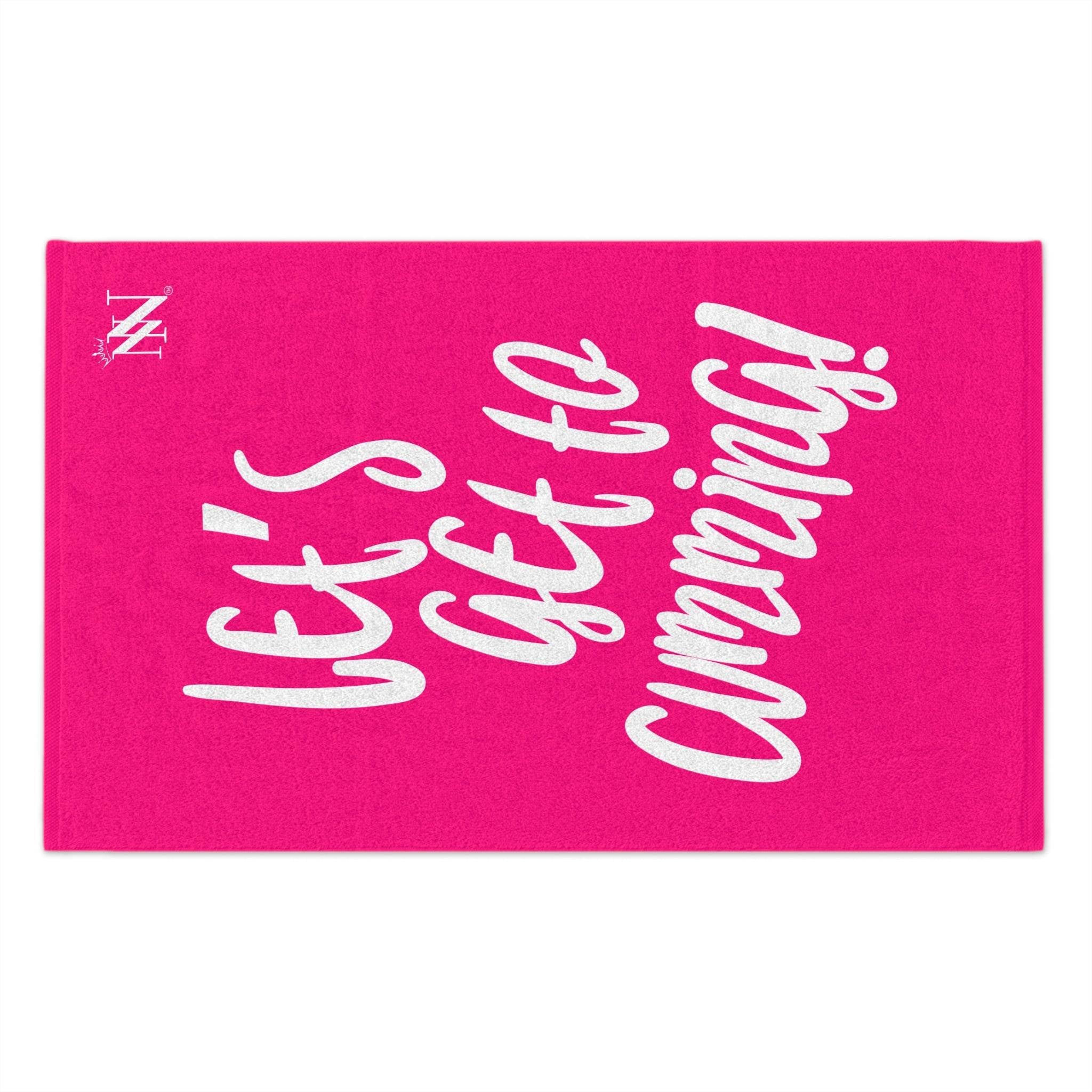 Letâs Get to Cumming! Pink | Mix & Match Soft Sex Towels | Flirty Loversâ Gifts