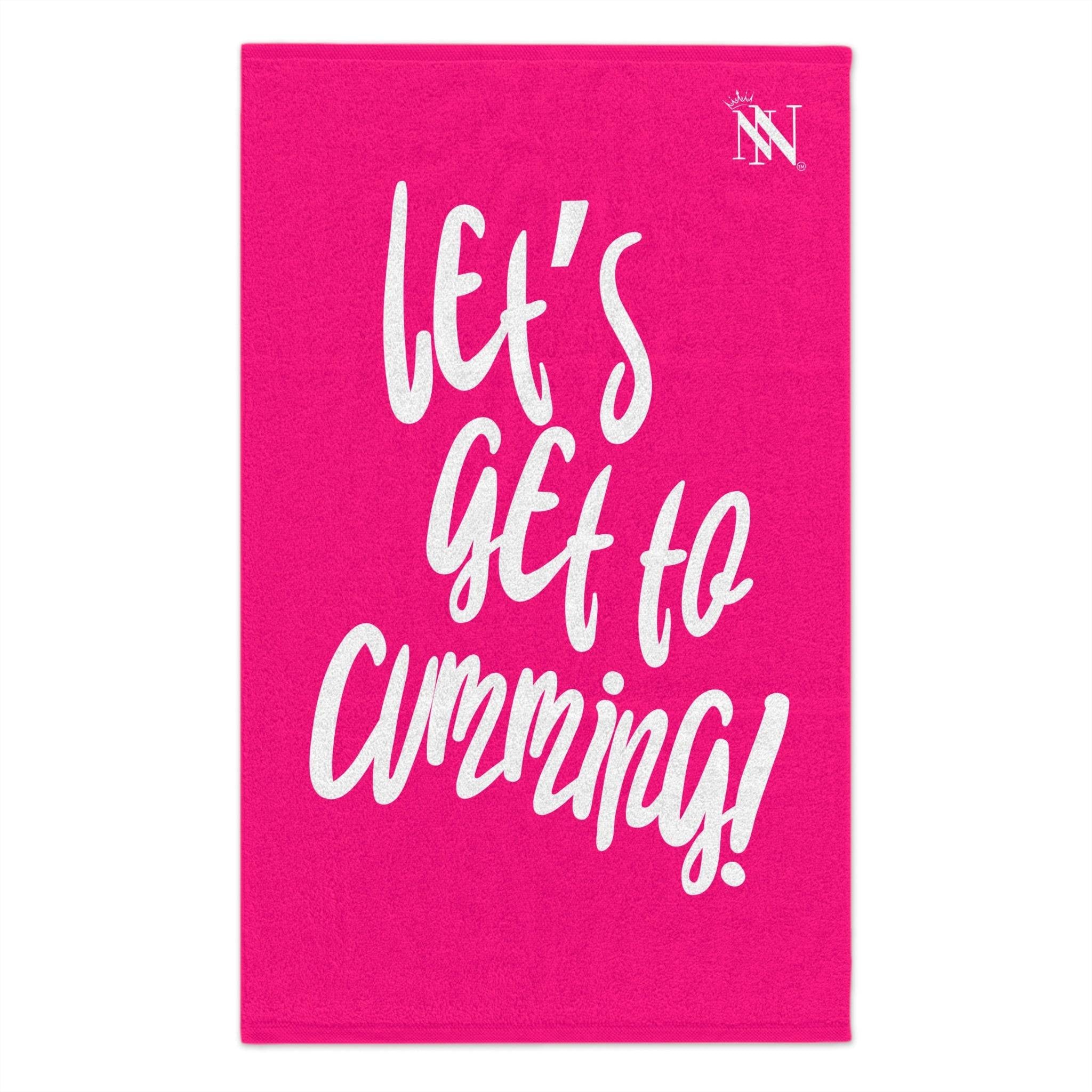 Letâs Get to Cumming! Pink | Mix & Match Soft Sex Towels | Flirty Loversâ Gifts