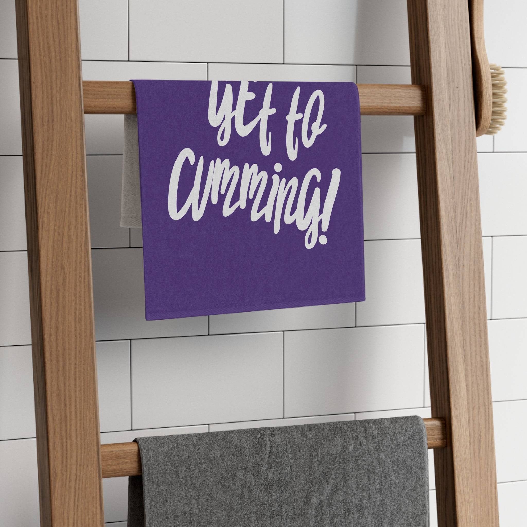 Let’s Get to Cumming! Purple | Mix & Match Soft Sex Towels | Flirty Lovers’ Gifts