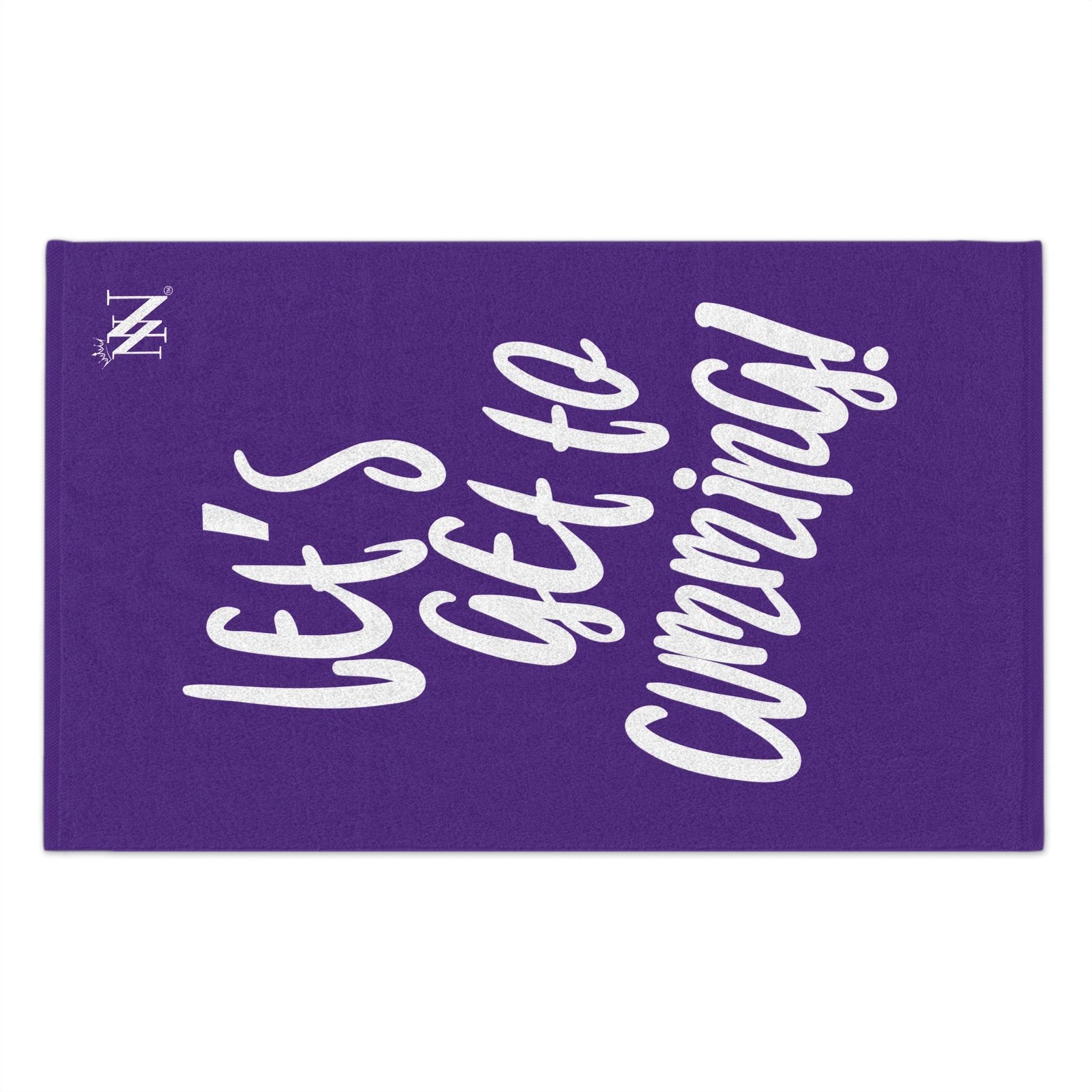 Let’s Get to Cumming! Purple | Mix & Match Soft Sex Towels | Flirty Lovers’ Gifts