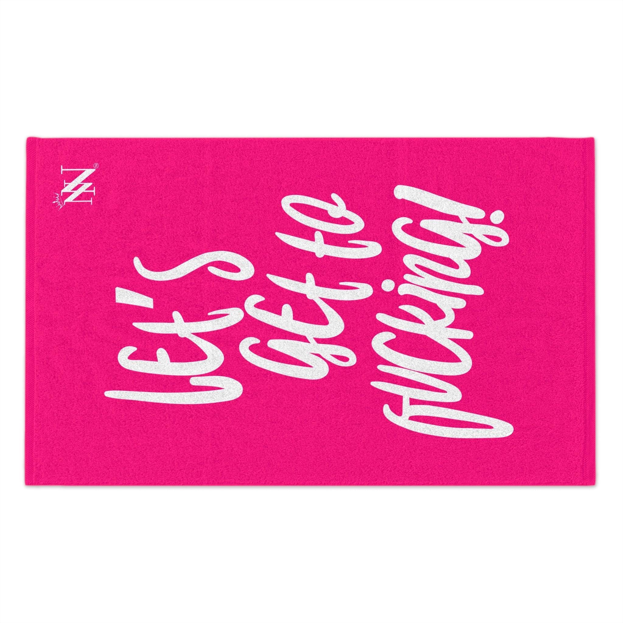 Letâs Get to Fucking! Pink Mix & Match Soft Sex Towels | Flirty Loversâ Gifts