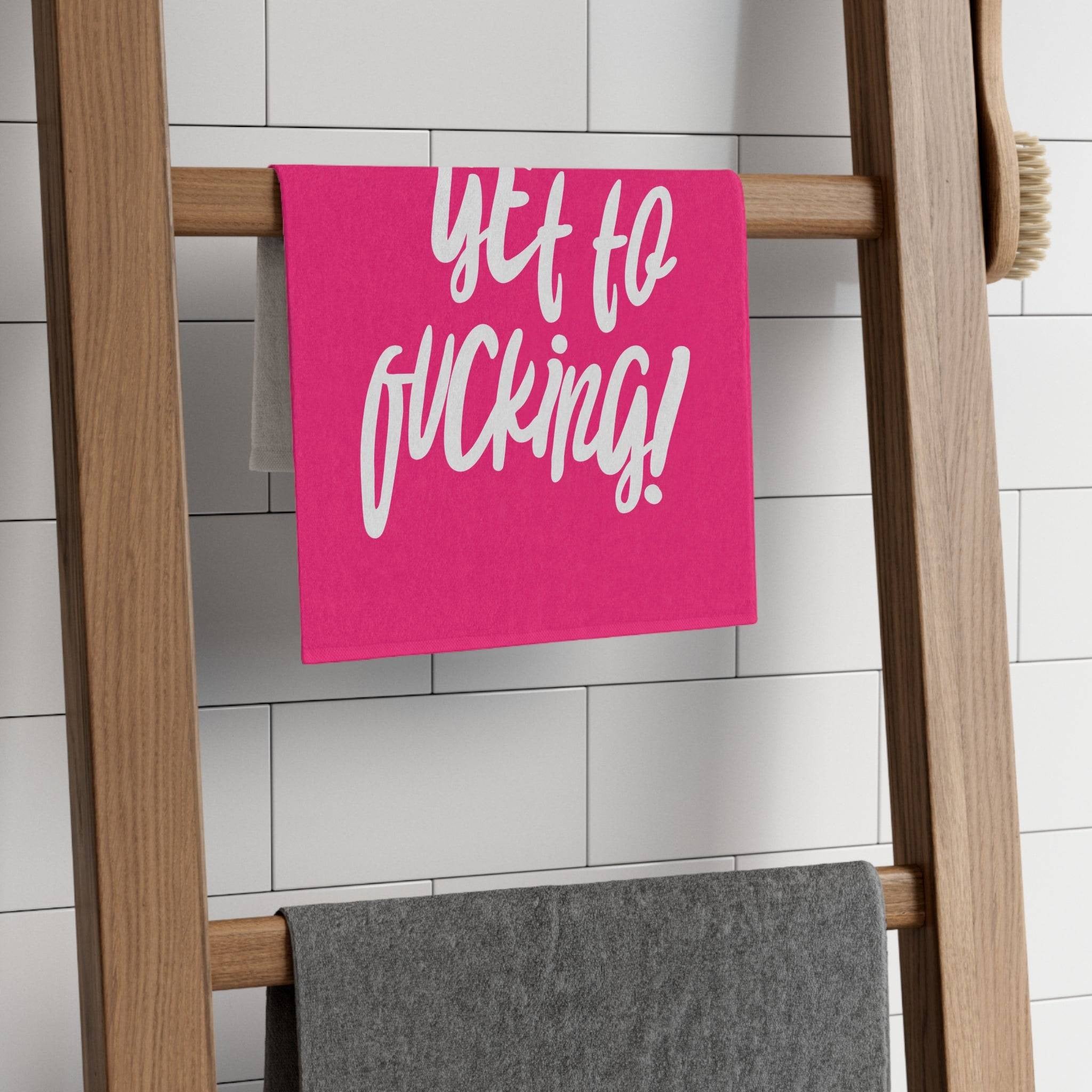 Letâs Get to Fucking! Pink Mix & Match Soft Sex Towels | Flirty Loversâ Gifts
