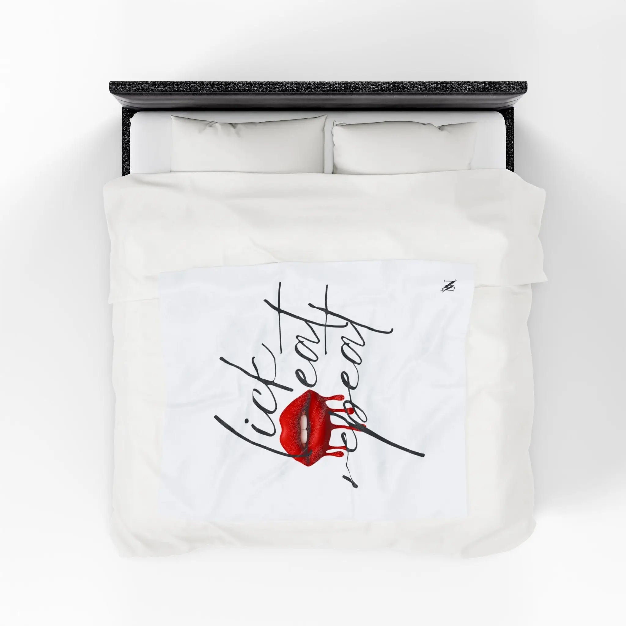 Lick Eat Repeat | Mix & Match Soft Fun-Flirty Lovers’ Blankets