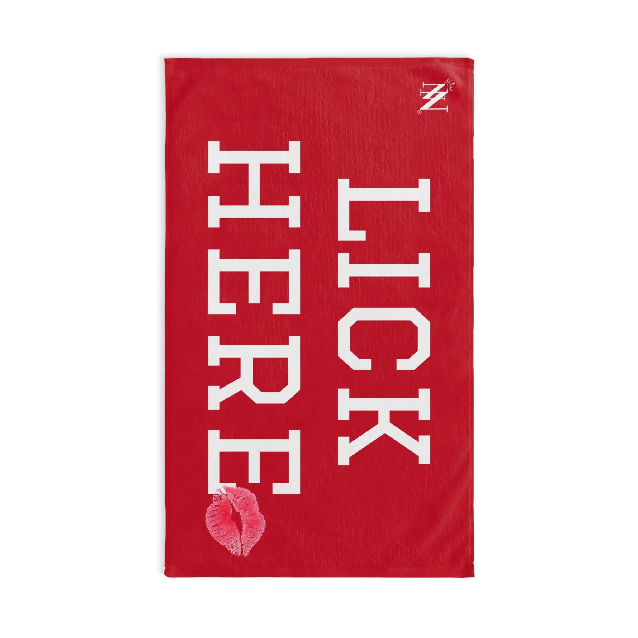 Lick Here Lips Kiss Red | Mix & Match Original Fun-Flirty Lovers’ Towel