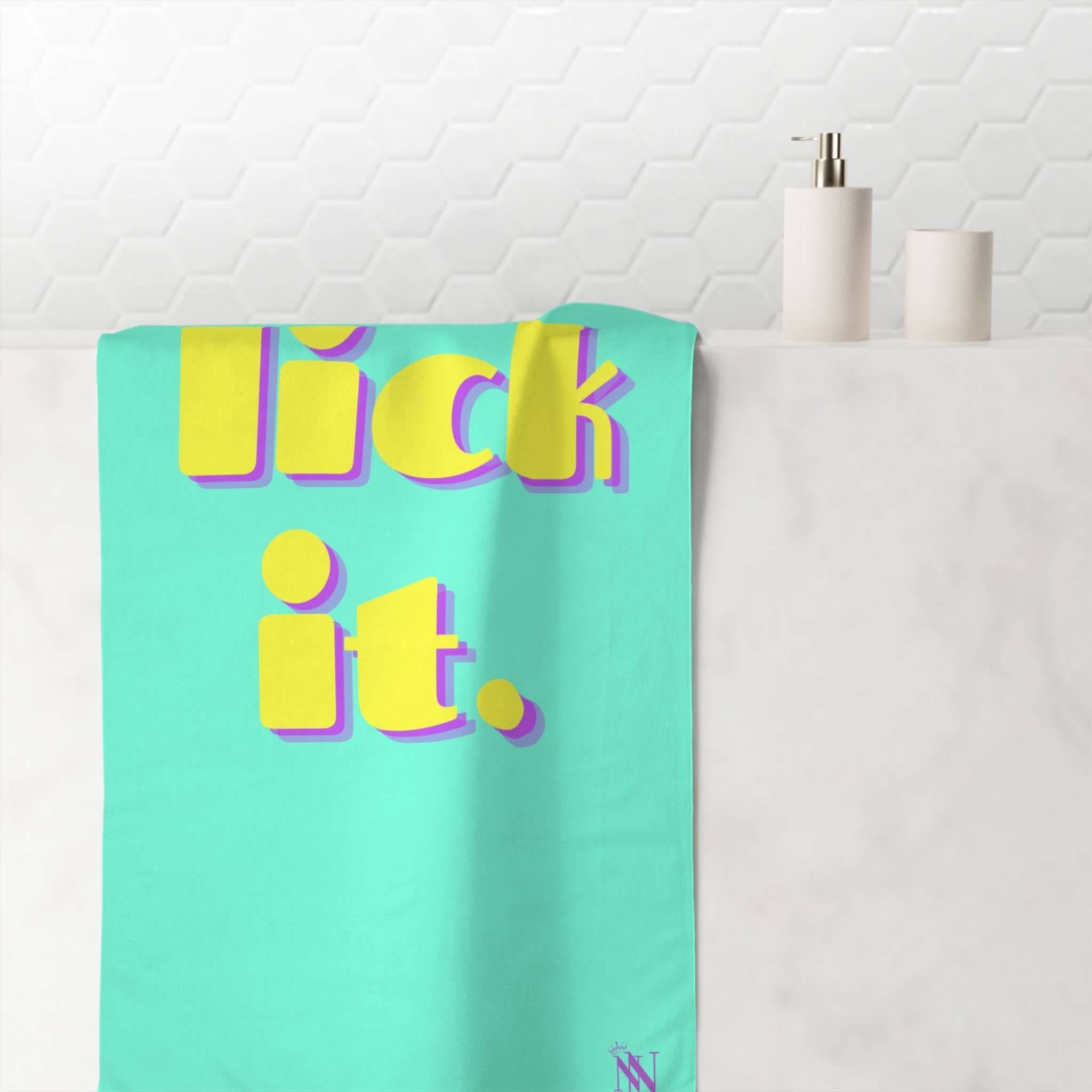 lick it. | Mix & Match Naughty XL Fun-Flirty Lovers’ Towels