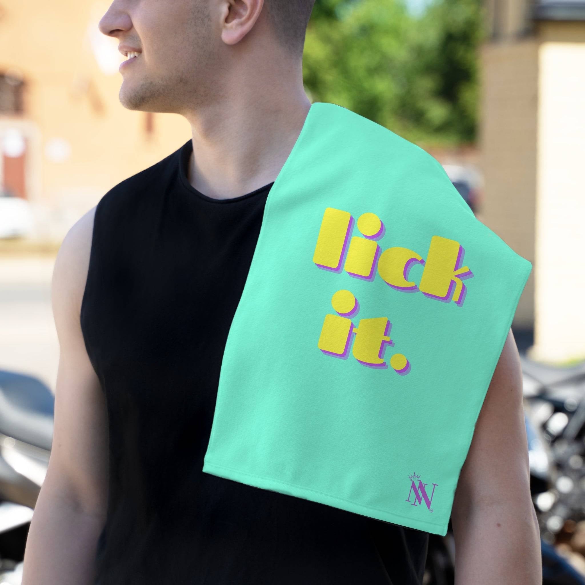 lick it. | Mix & Match Soft Fun-Flirty Lovers’ Towels