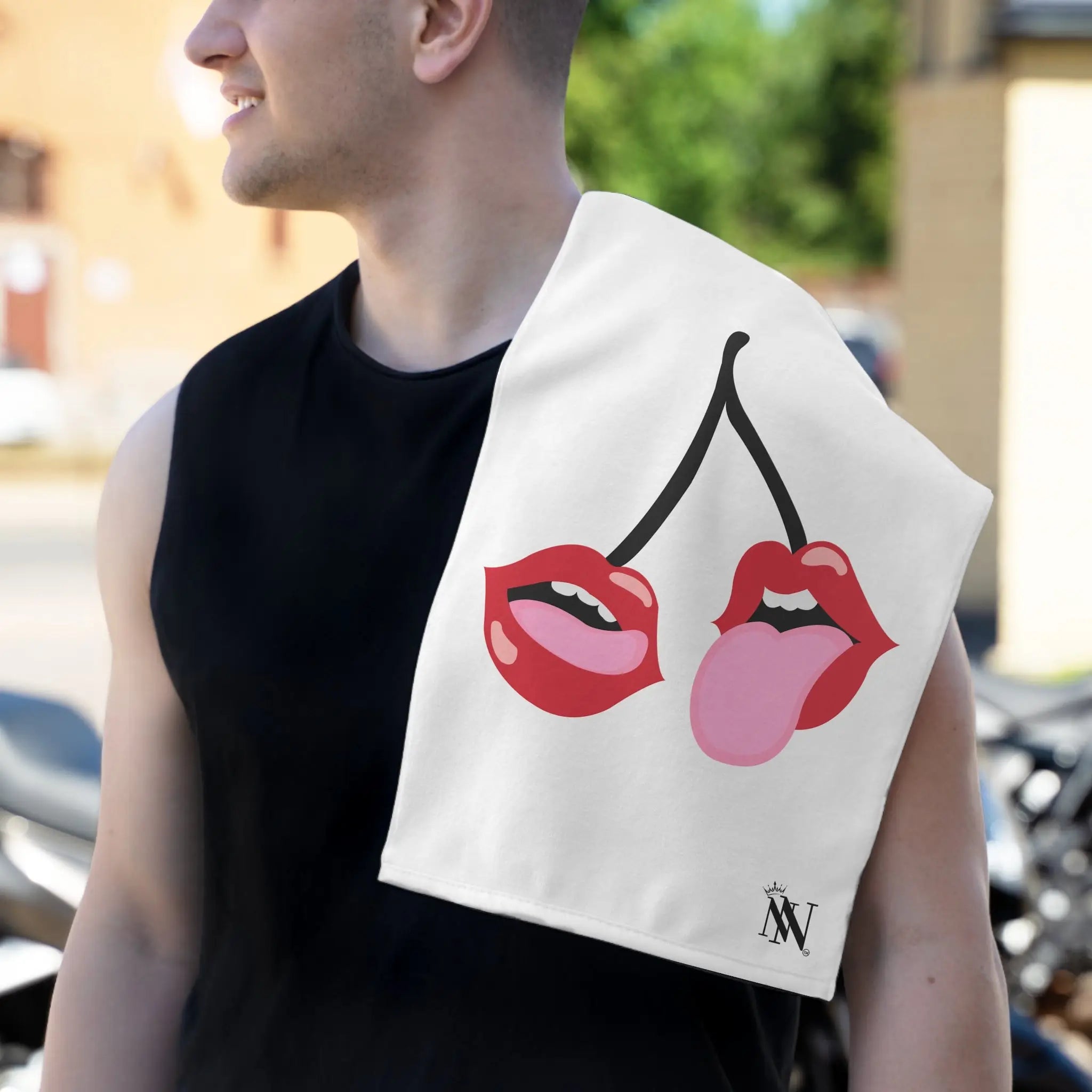 Lick My Cherries | Mix & Match Soft Fun-Flirty Lovers’ Towels