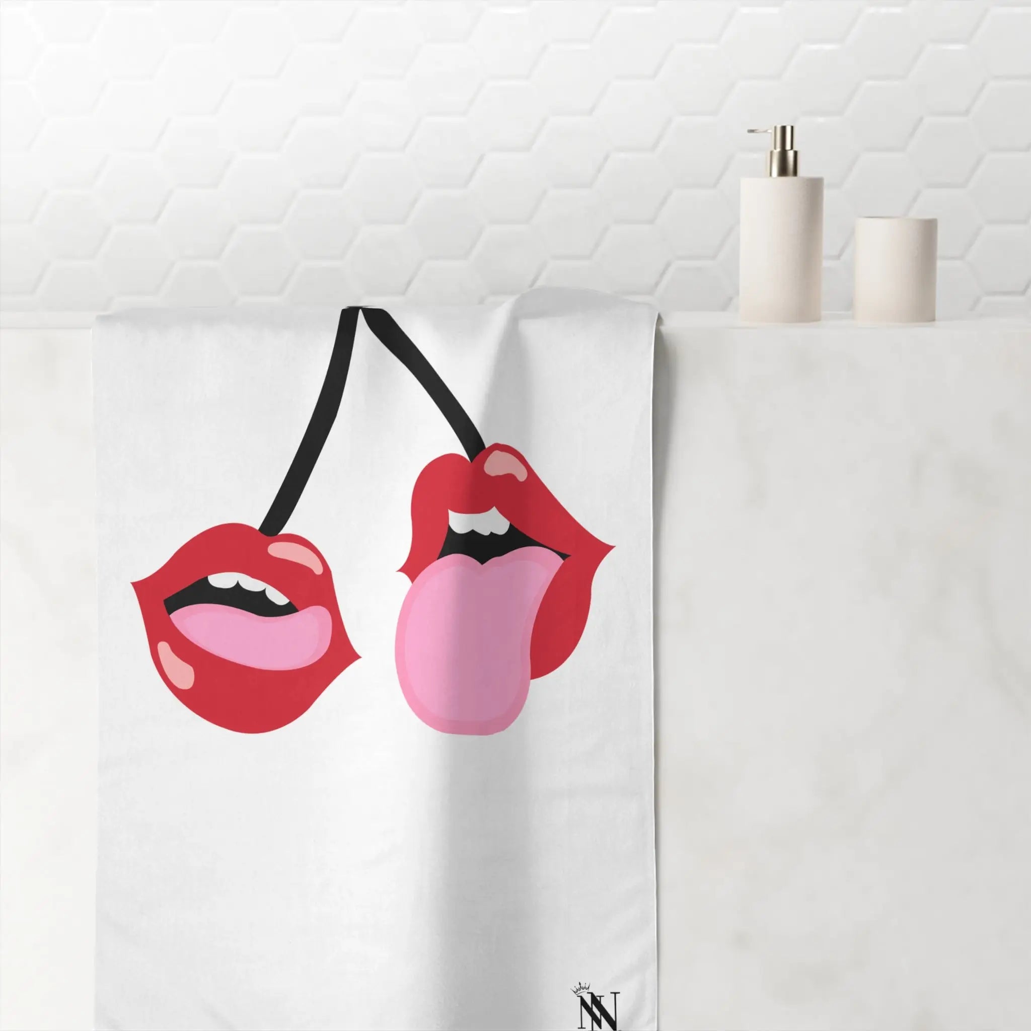 Lick My Cherries | Mix & Match XL Fun-Flirty Lovers’ Towels