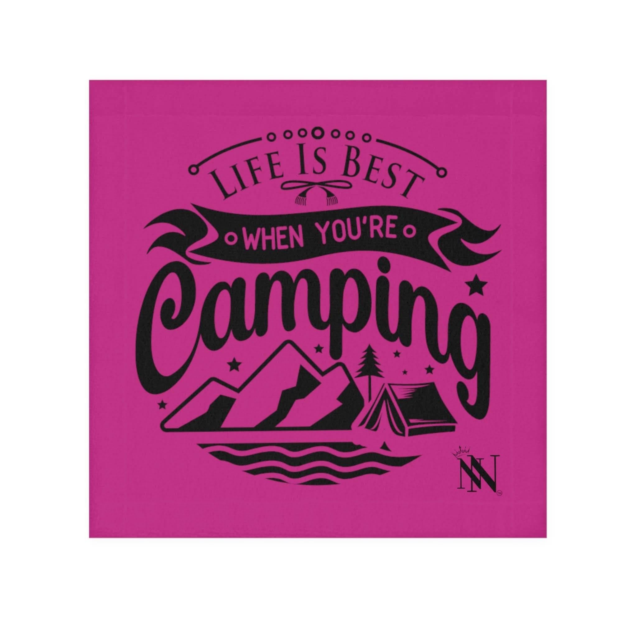 Life is Best When Your Camping Fuscia | Mix & Match Lils’ Fun-Flirty Lovers’ Towels