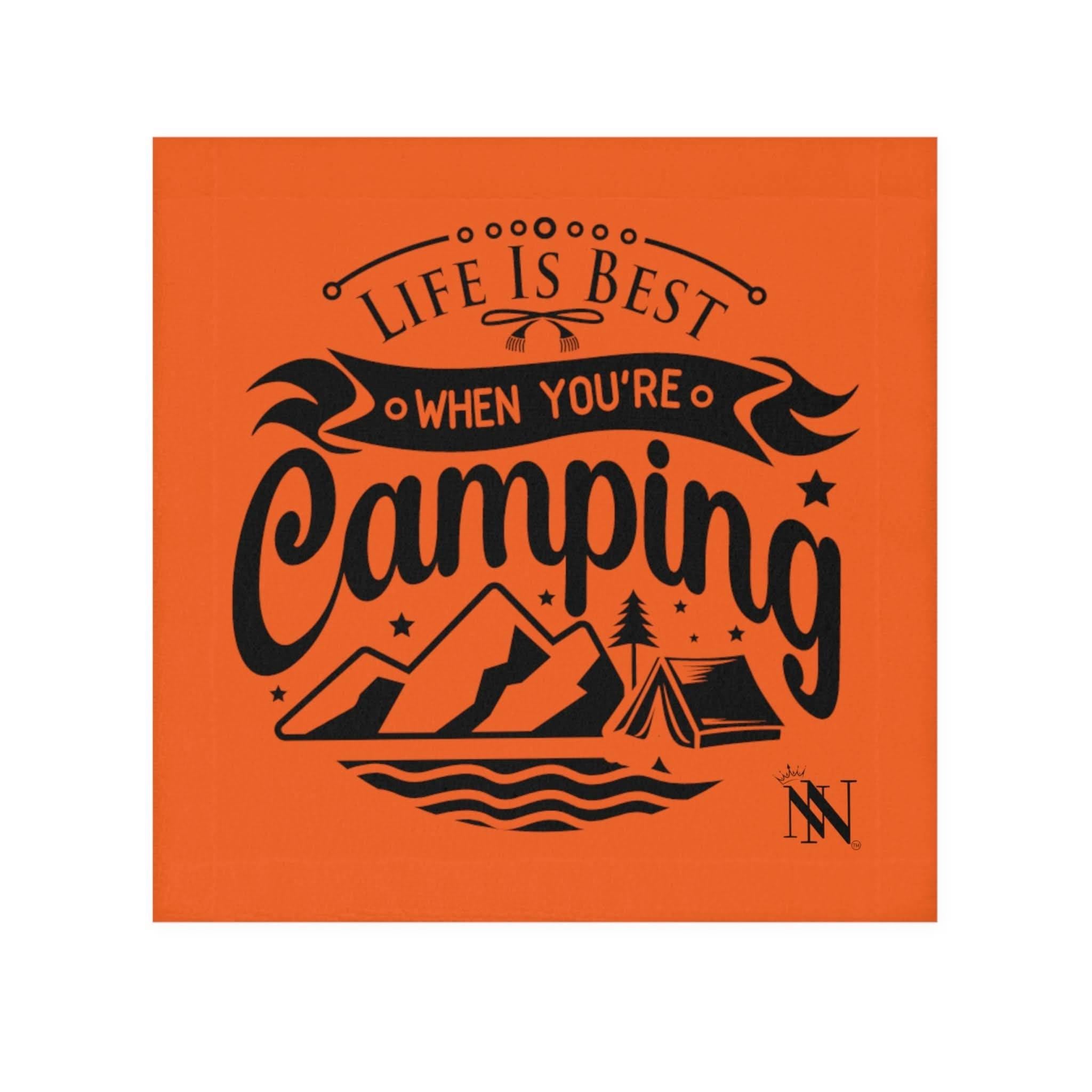 Life is Best When Your Camping Orange | Mix & Match Lils’ Fun-Flirty Lovers’ Towels