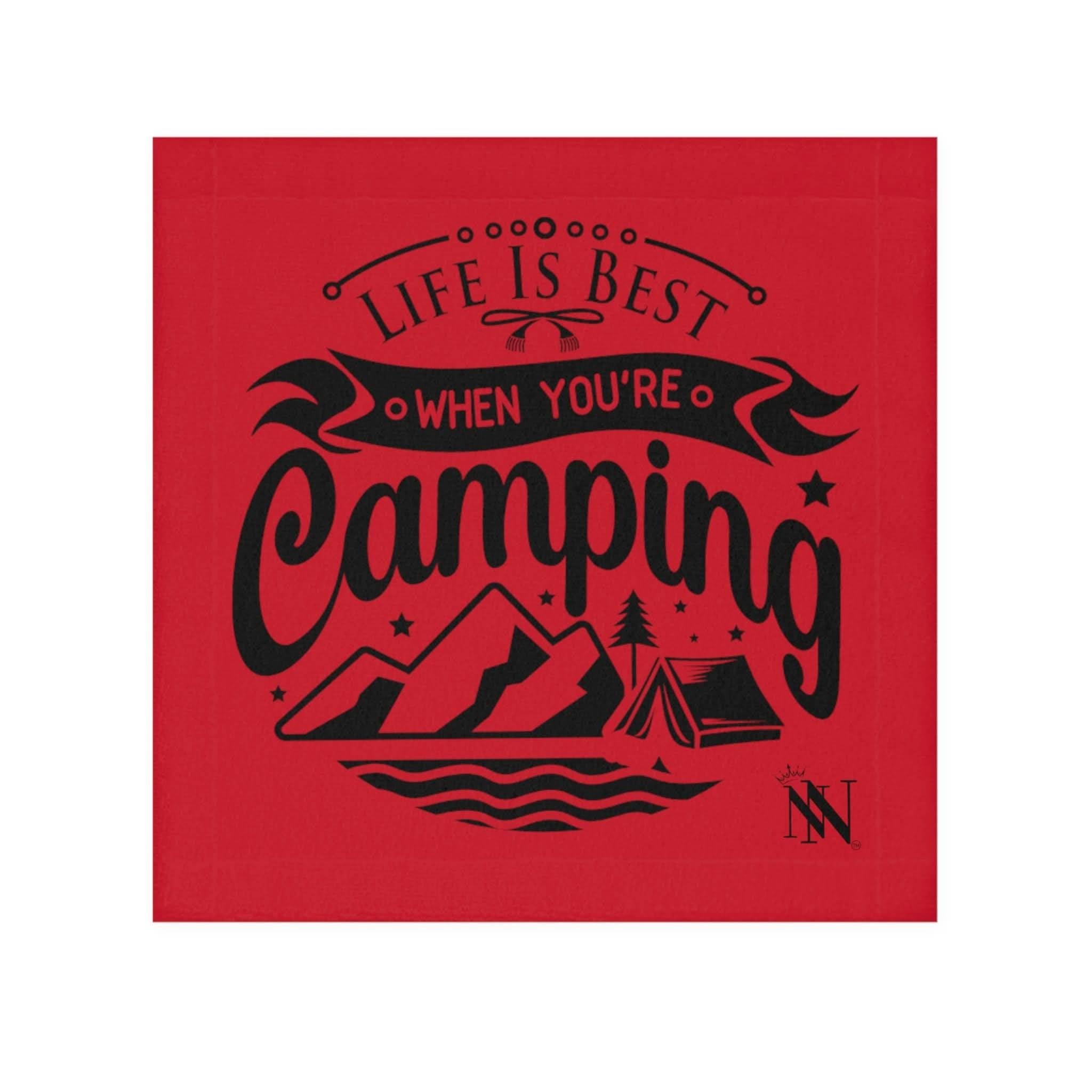 Life is Best When Your Camping Red | Mix & Match Lils’ Fun-Flirty Lovers’ Towels
