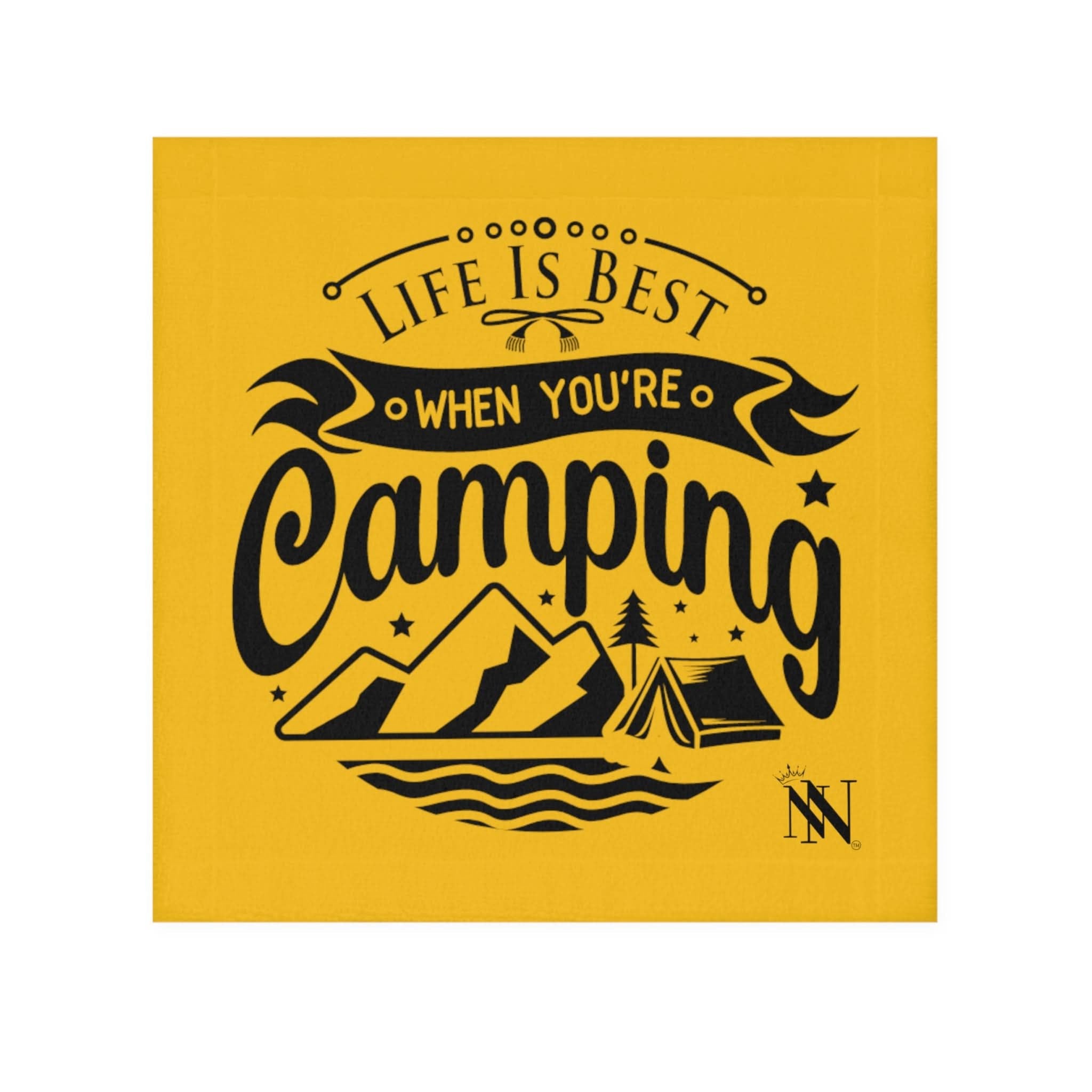 Life is Best When Your Camping Yellow | Mix & Match Lils’ Fun-Flirty Lovers’ Towels