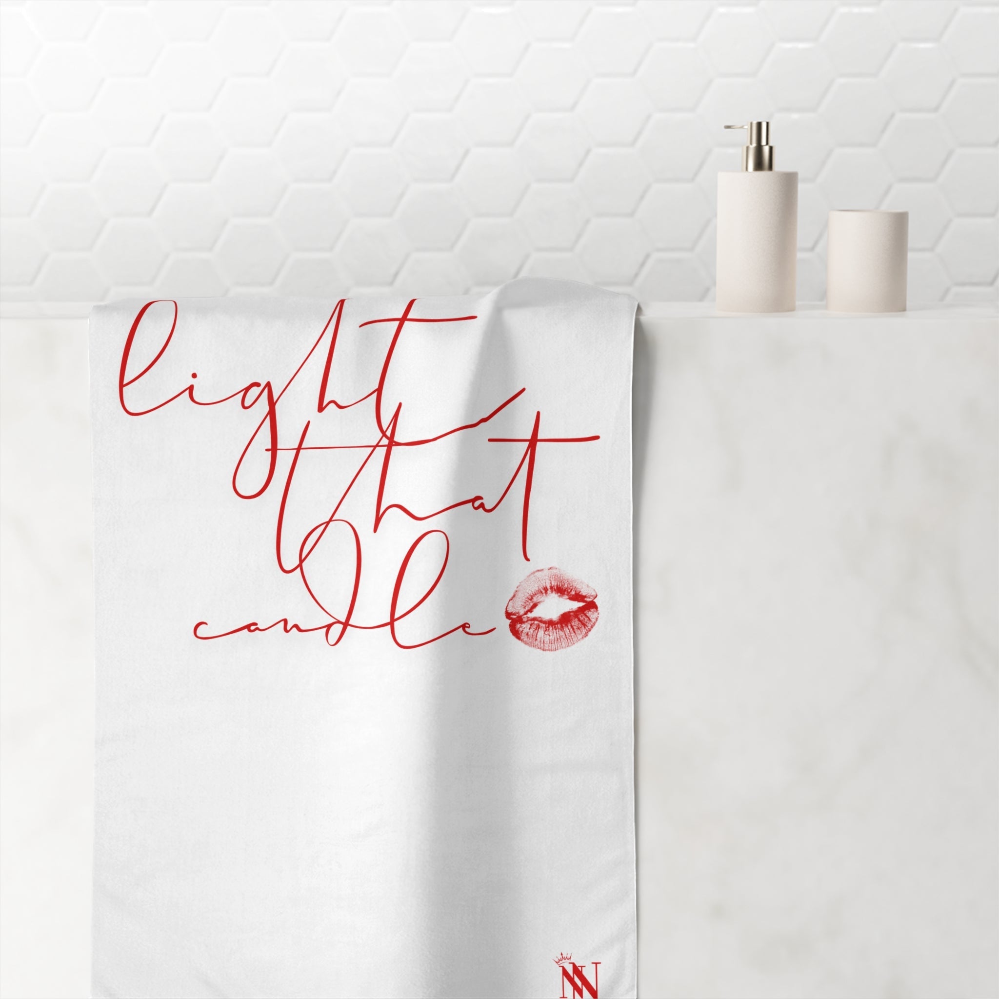 Light That Candle | Mix & Match XL Fun-Flirty Lovers’ Towels