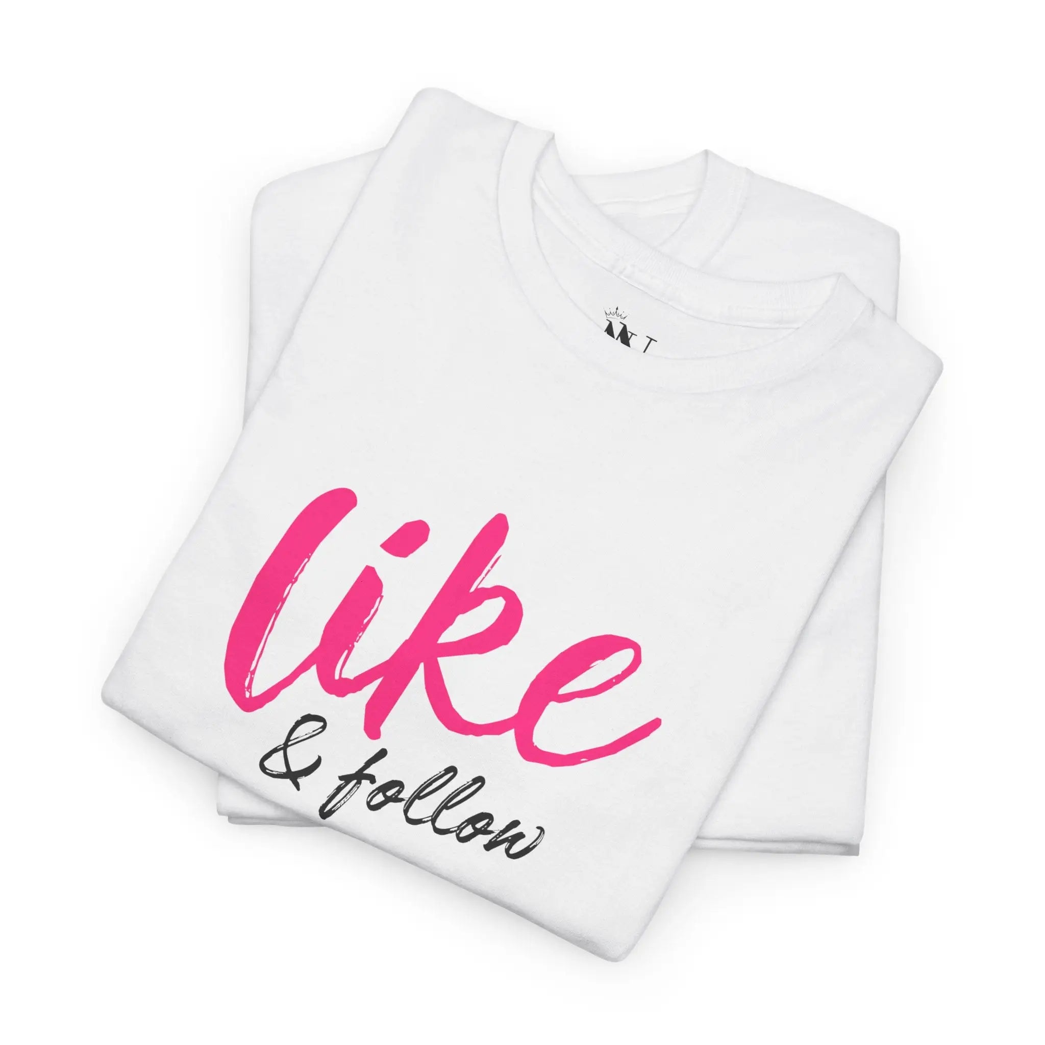 Like & Follow | Mix & Match 100% Cotton Unisex Fun-Flirty Lovers’ Tees
