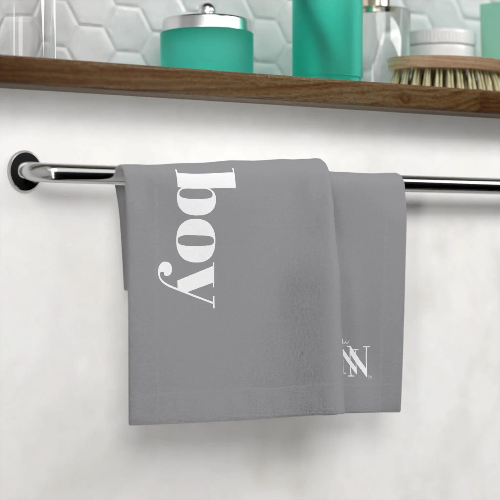 Lil’ Boy Grey | Mix & Match Lils’ Fun-Flirty Lovers’ Towels