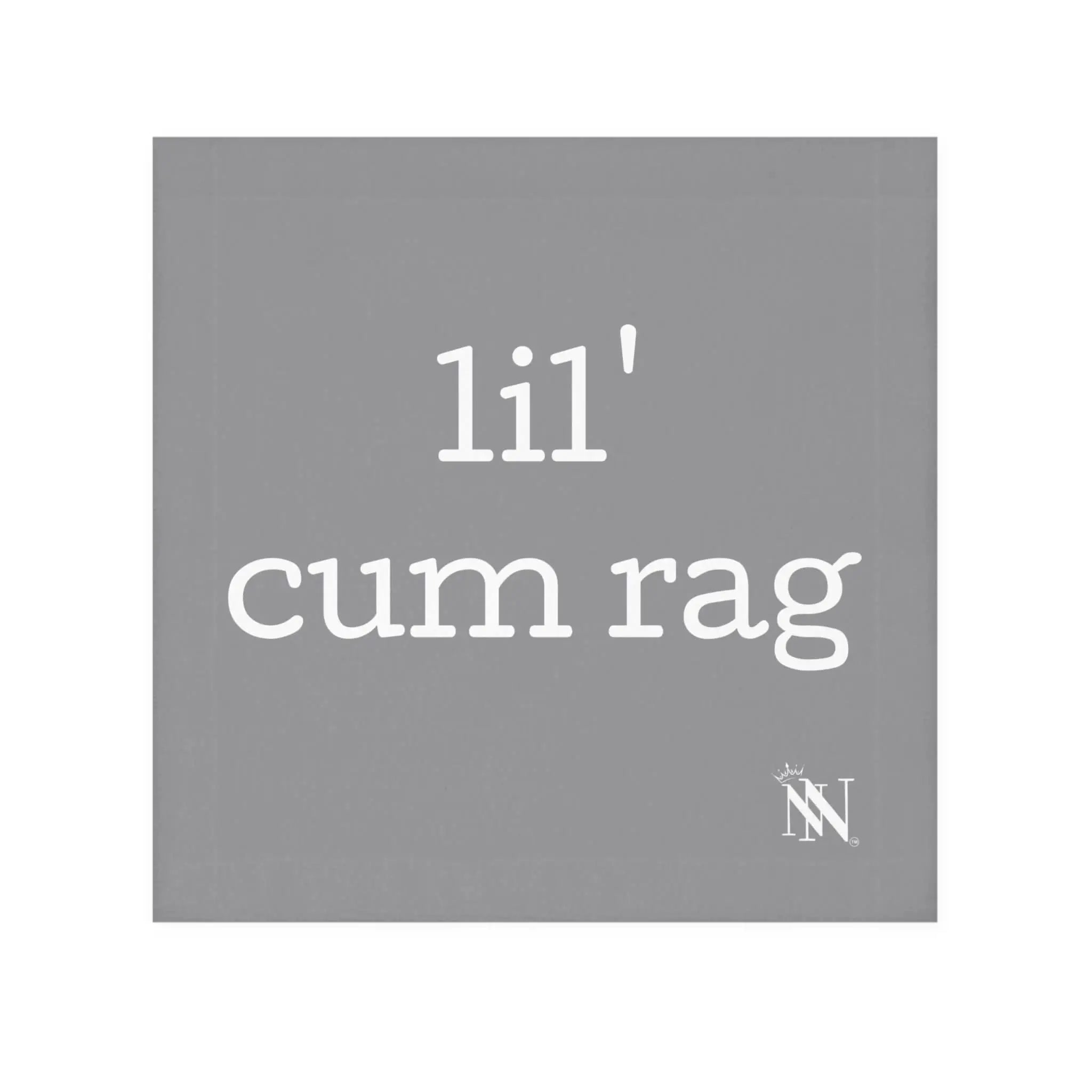 Lil’ Grey Cum Rag | Mix & Match Lils’ Fun-Flirty Lovers’ Towels